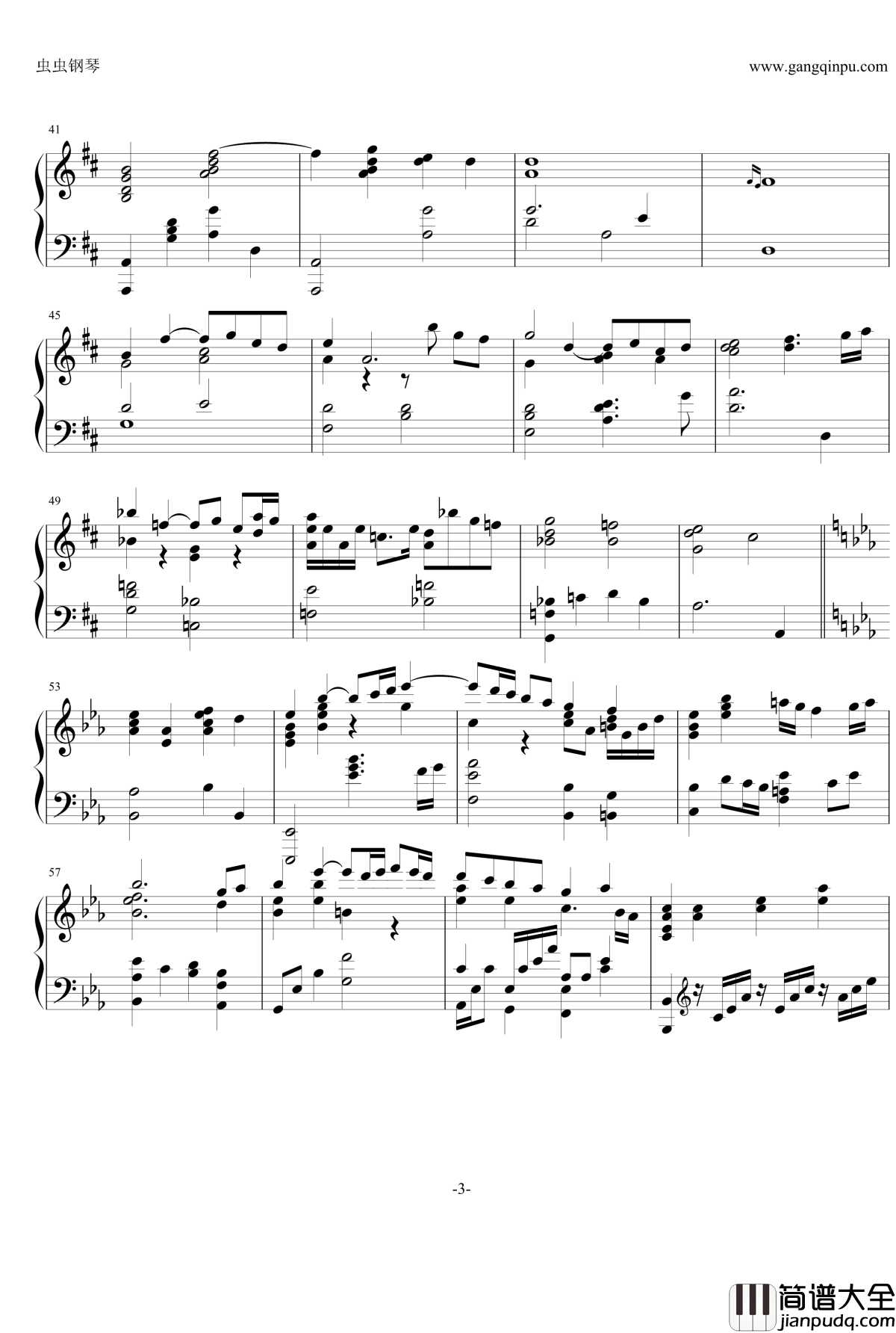 最终幻想13_片头动画钢琴谱_FINAL_FANTASY_XIII_プレリュード