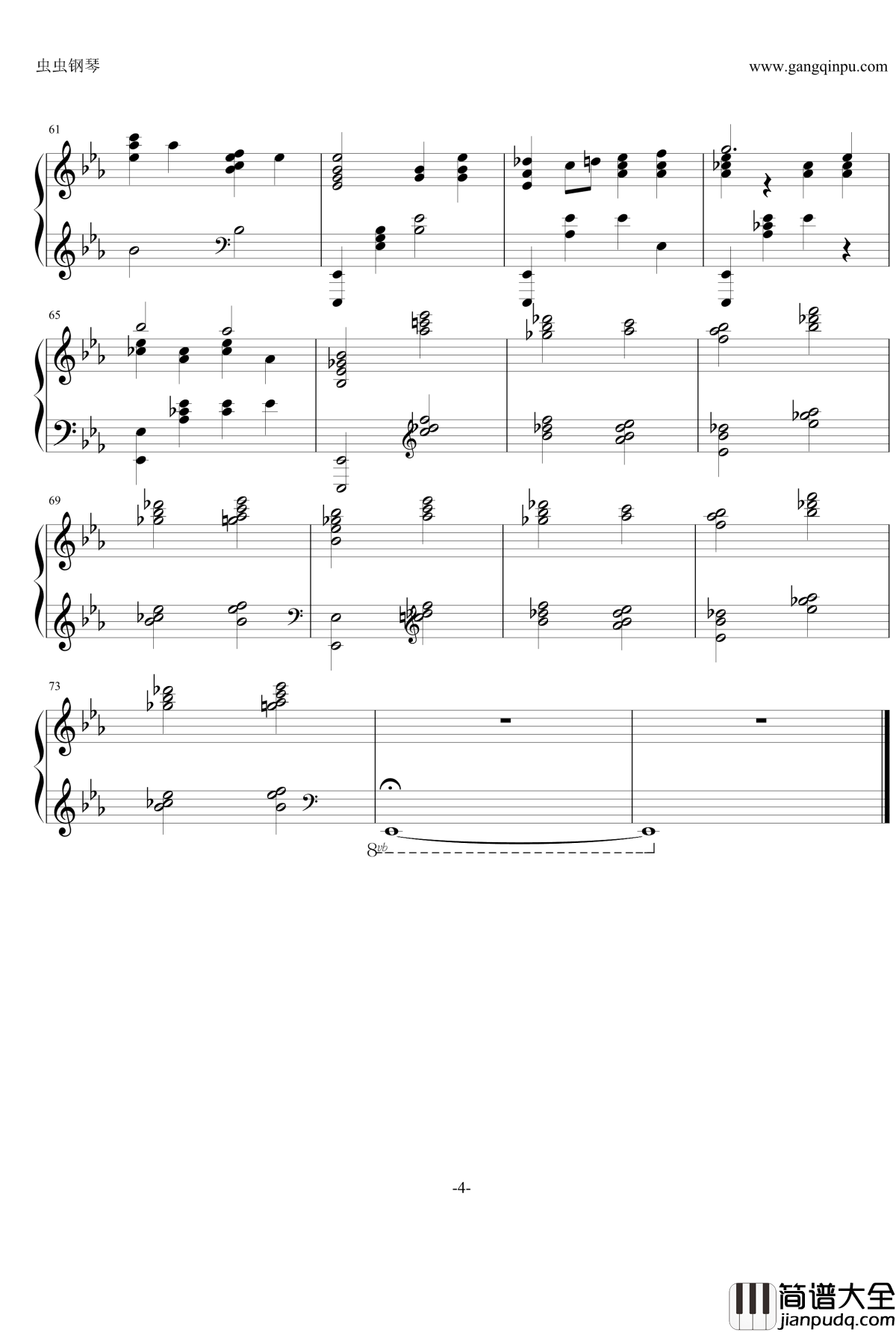 最终幻想13_片头动画钢琴谱_FINAL_FANTASY_XIII_プレリュード