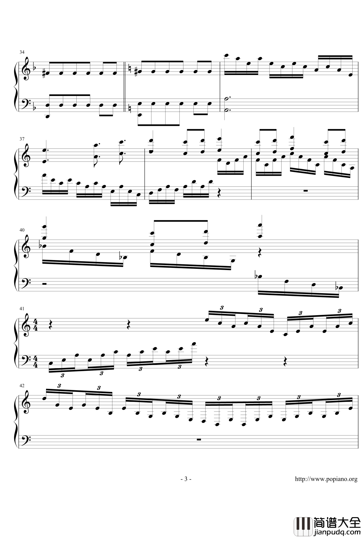 新创意曲13钢琴谱_~无限~