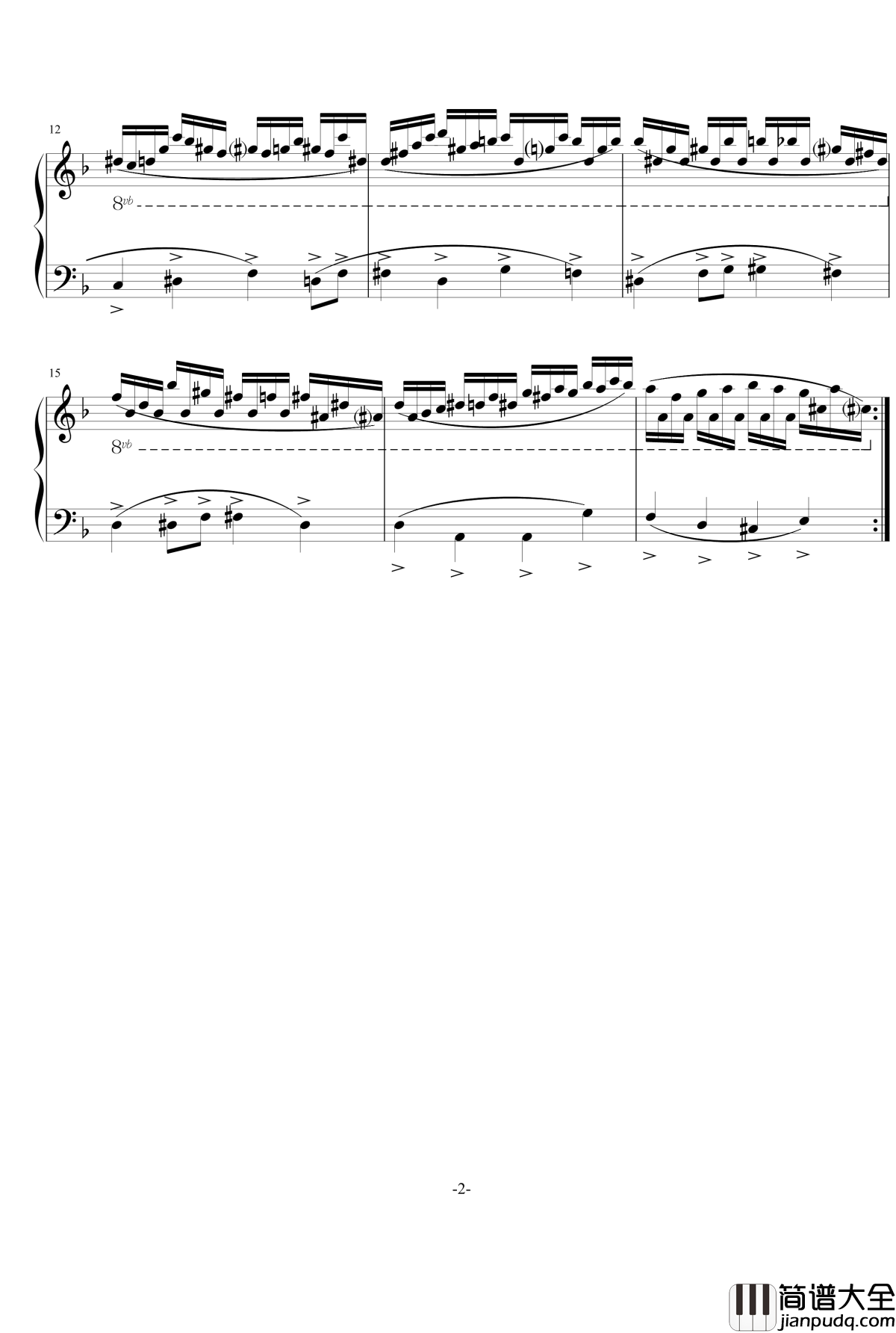 一首充满魔性的FC游戏音乐钢琴谱_忧伤歌声