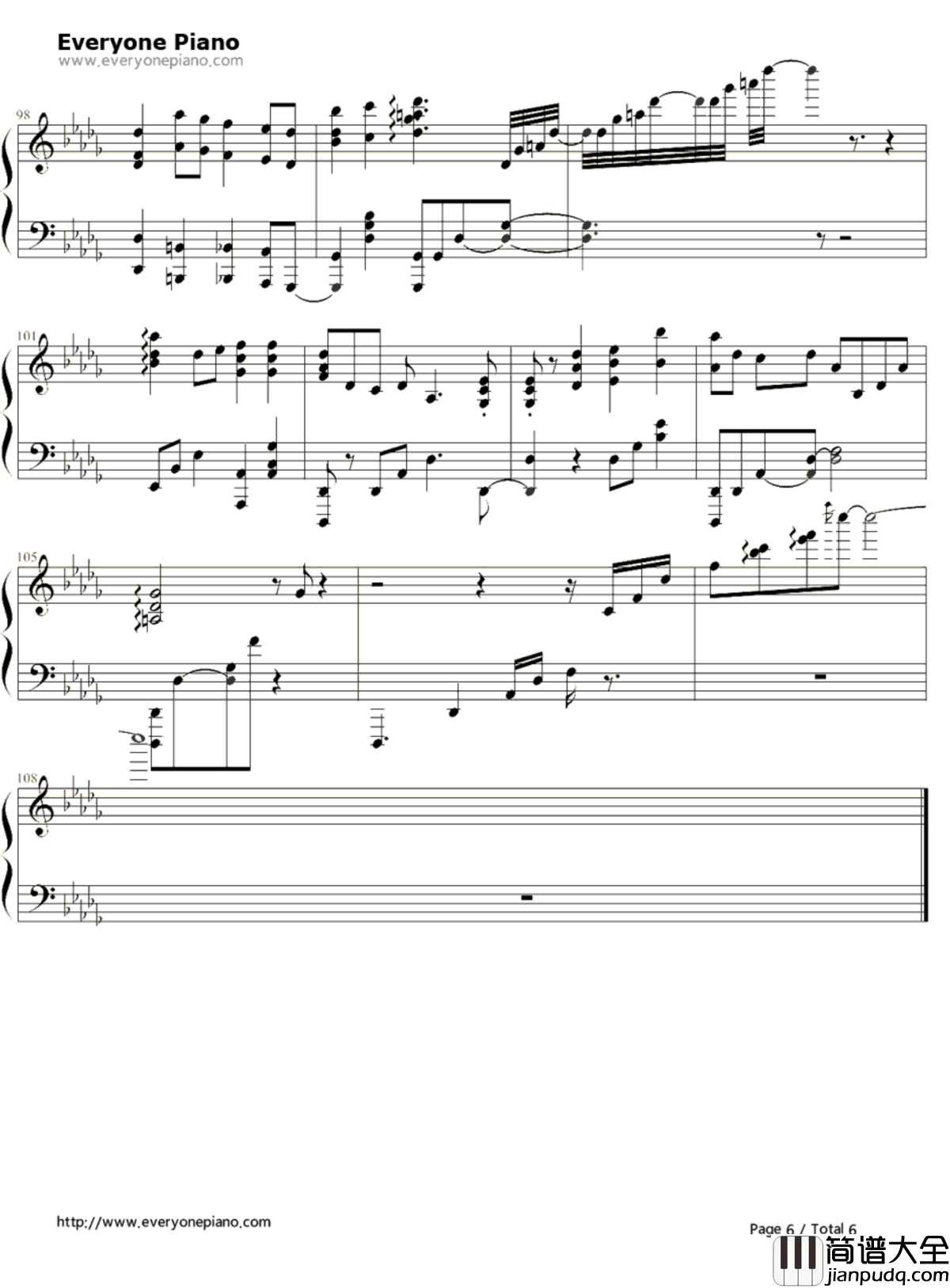 超梦的逆袭ED钢琴谱_风といっしょに_超梦的逆袭_神奇宝贝