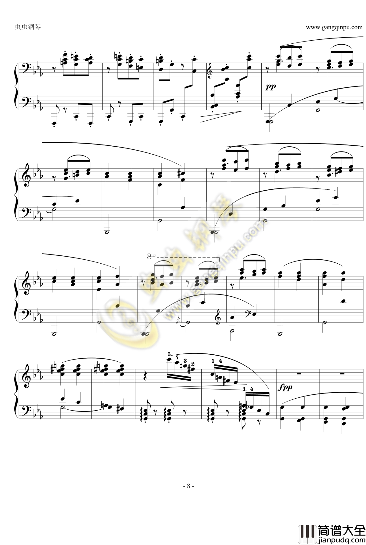 狂想曲Op.119__No.4钢琴谱_勃拉姆斯_Brahms