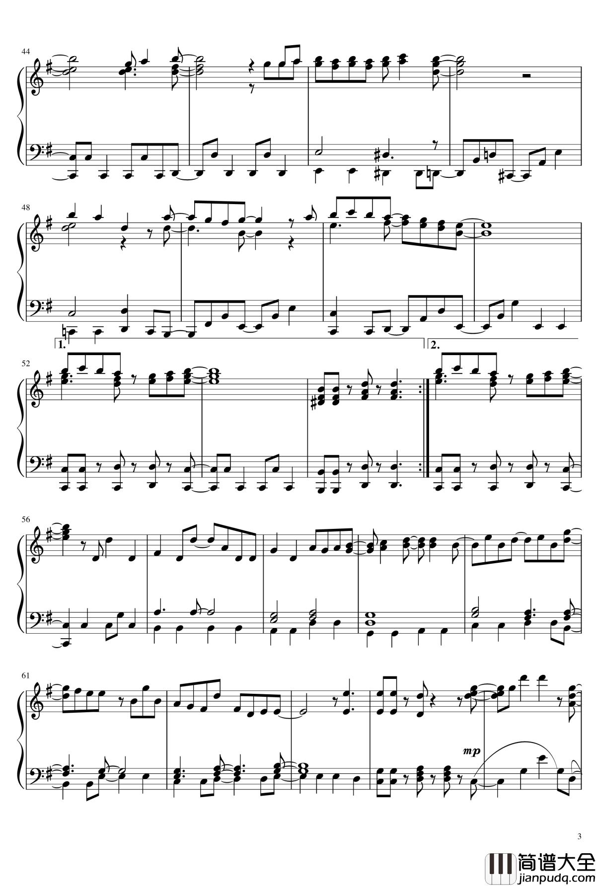 也许是借口钢琴谱_言い訳Maybe_AKB48