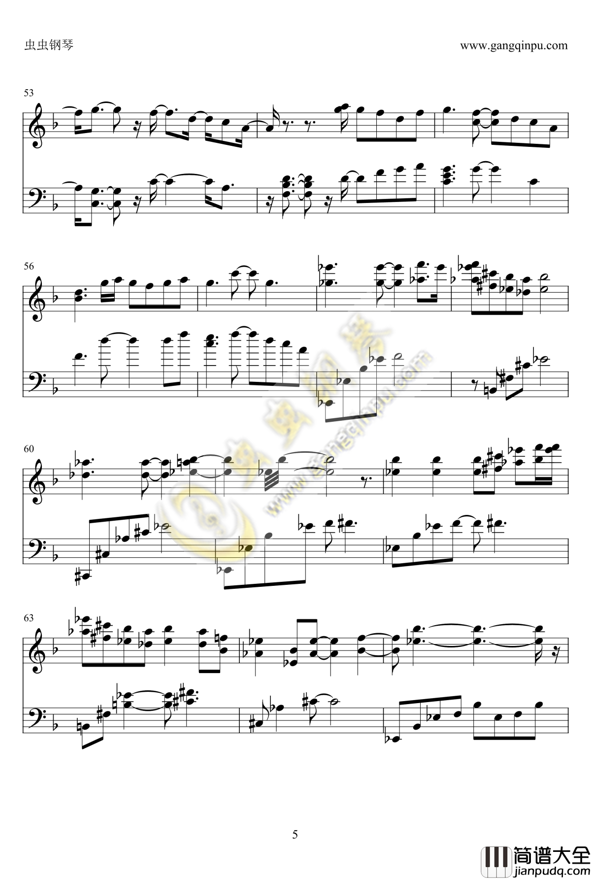 花黄瘦钢琴谱_节奏大师