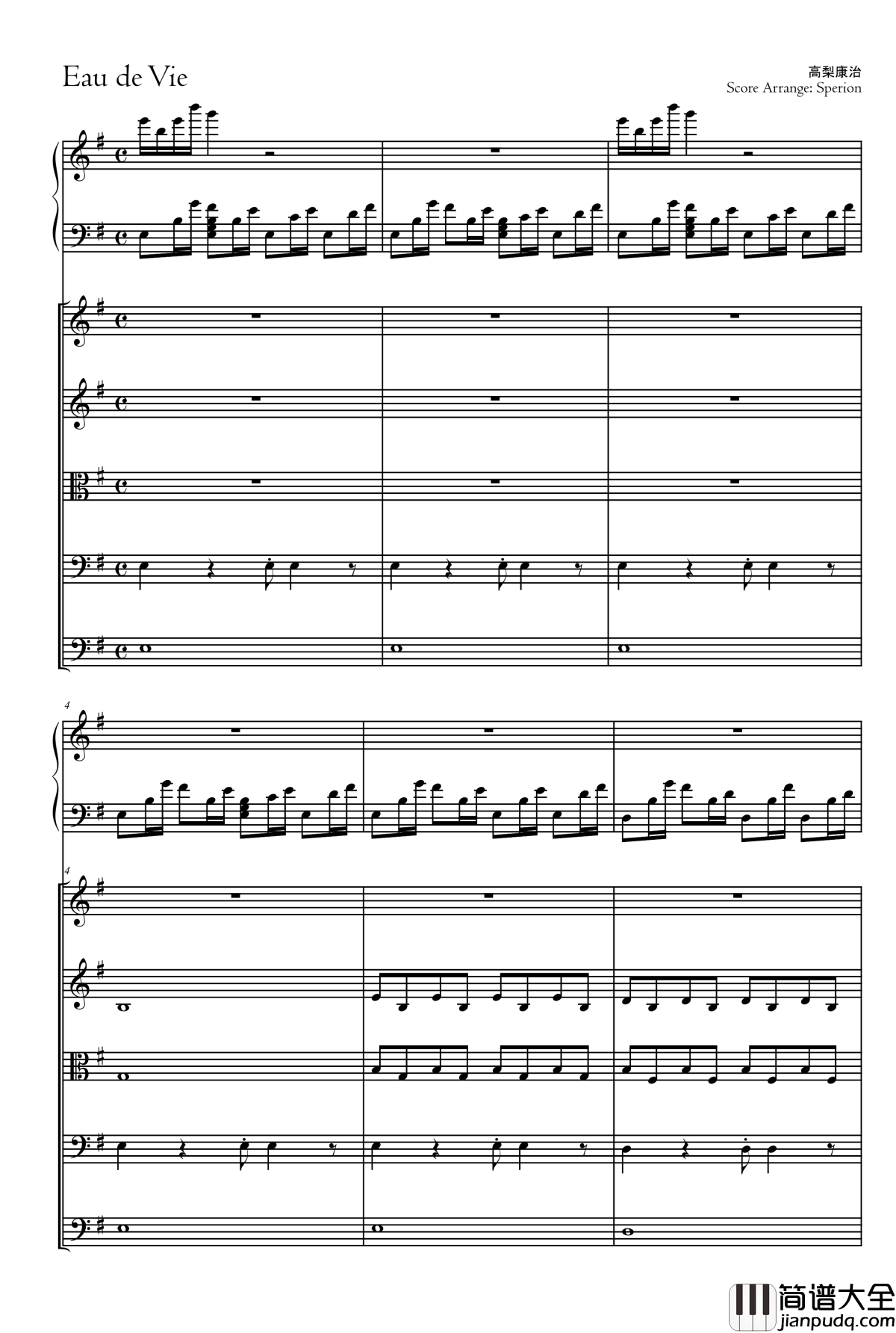 Day_and_Night钢琴谱_尸鬼插曲