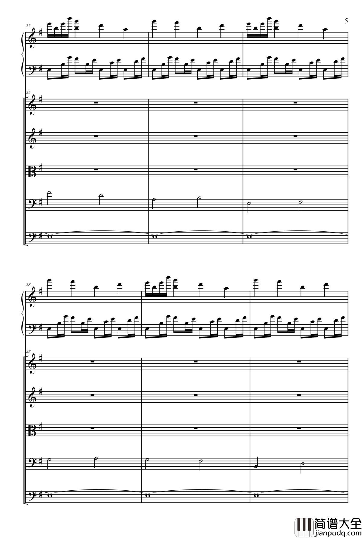 Day_and_Night钢琴谱_尸鬼插曲