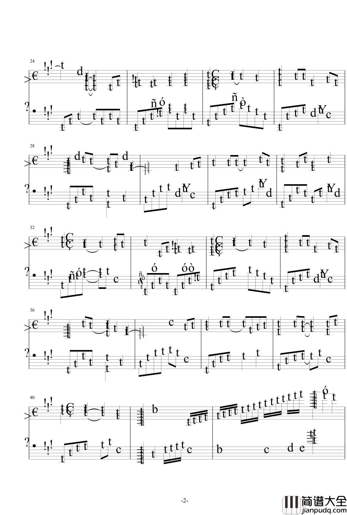 白夜钢琴谱_天使怪盗_宫本骏