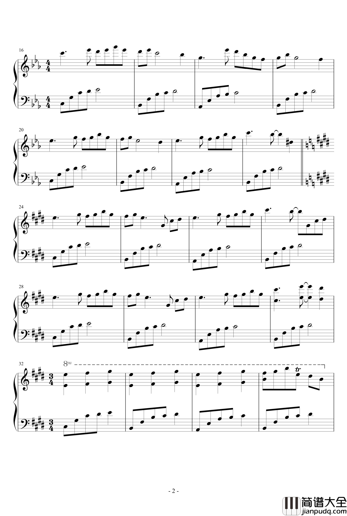 穰子的风铃钢琴谱_东方_东方project