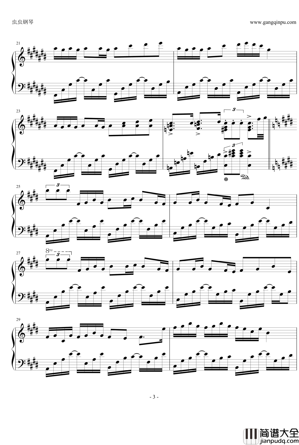 采茶纪钢琴谱_古风