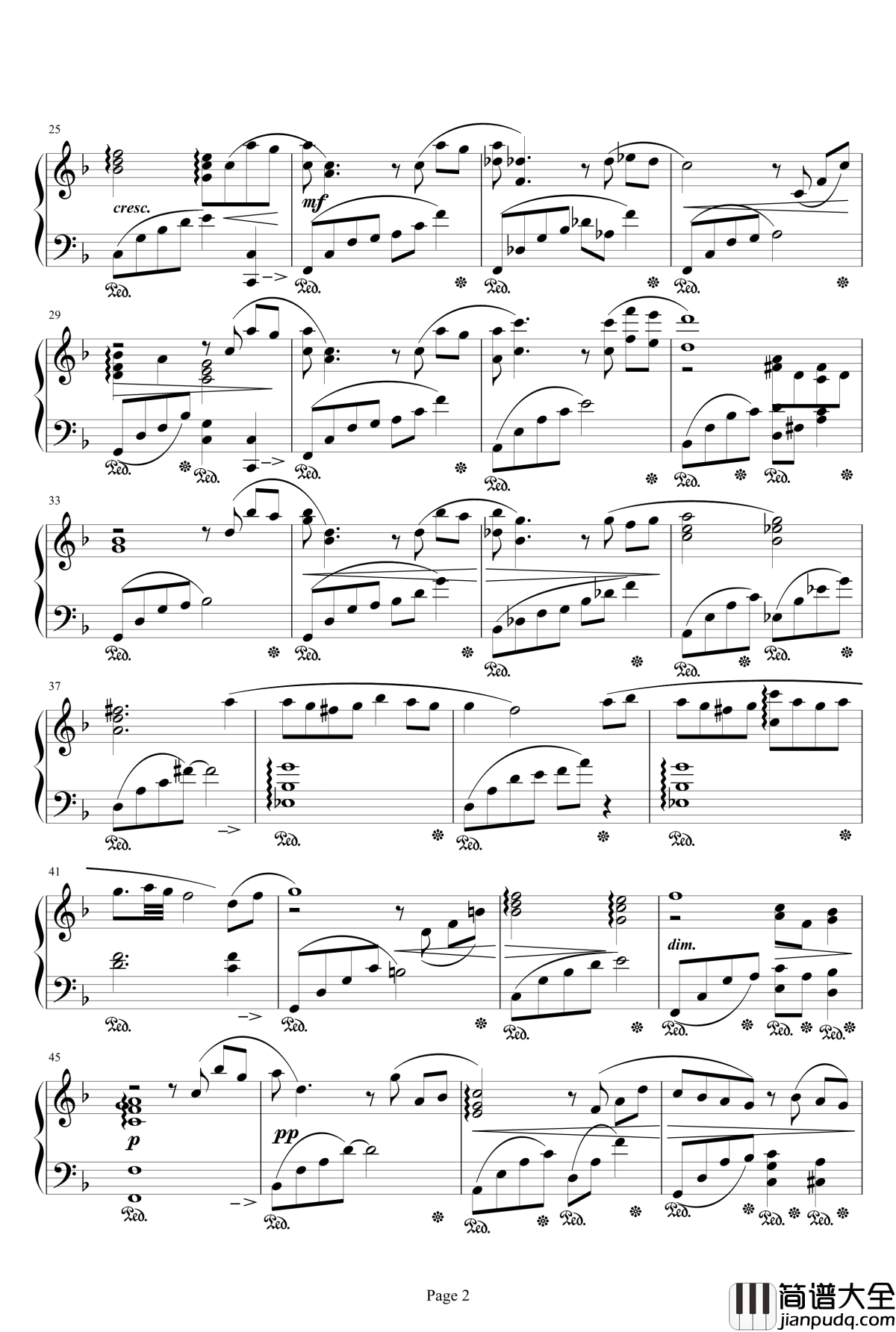 Tifa钢琴谱_最终幻想