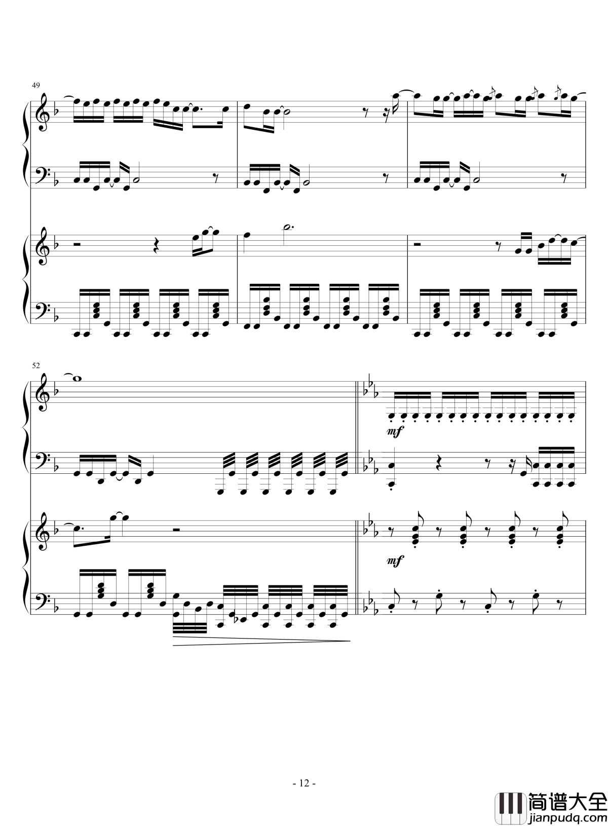 Hawaii_Five_0檀岛警骑主题曲钢琴谱_檀岛警骑