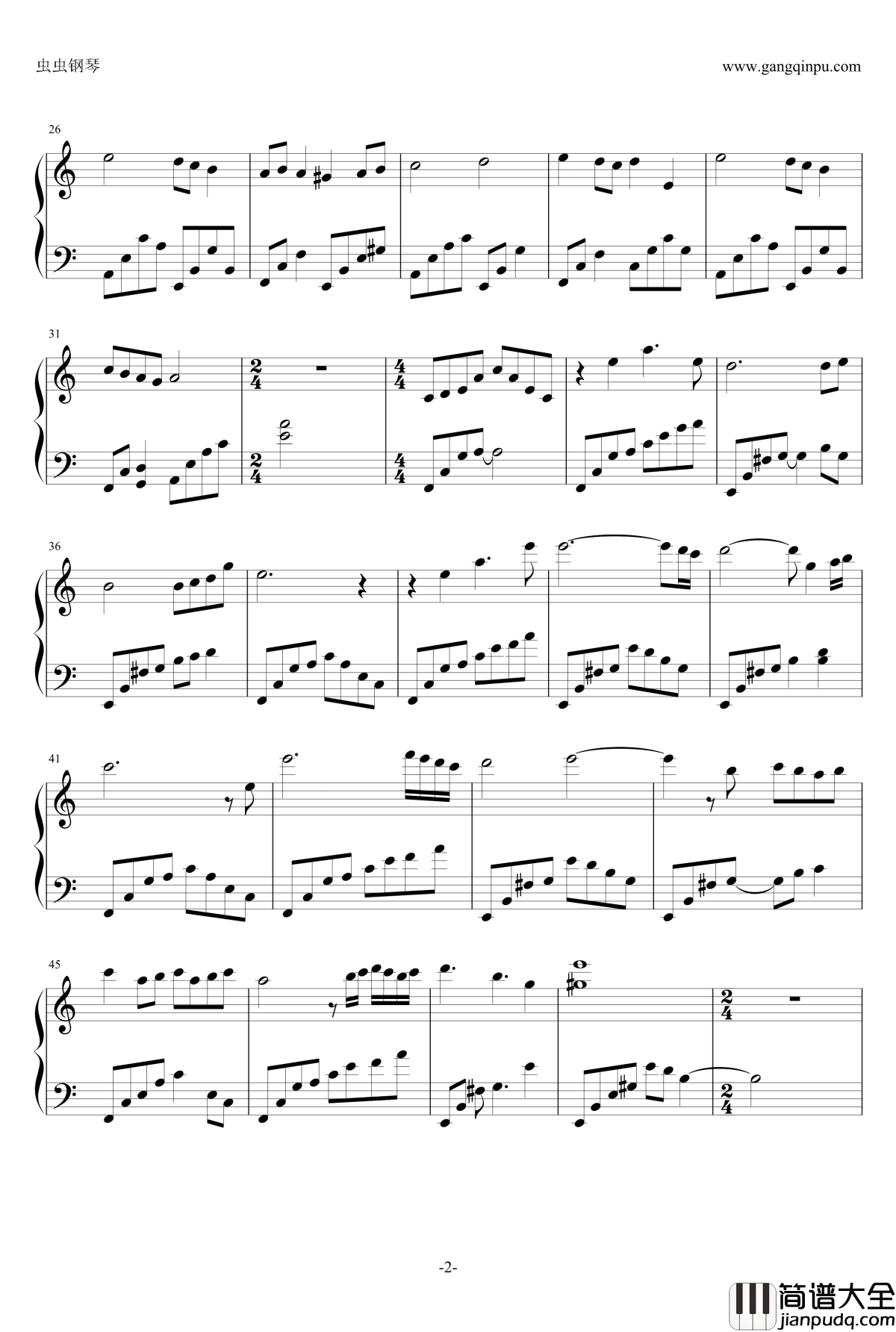 Crossing_Over钢琴谱_S.E.N.S