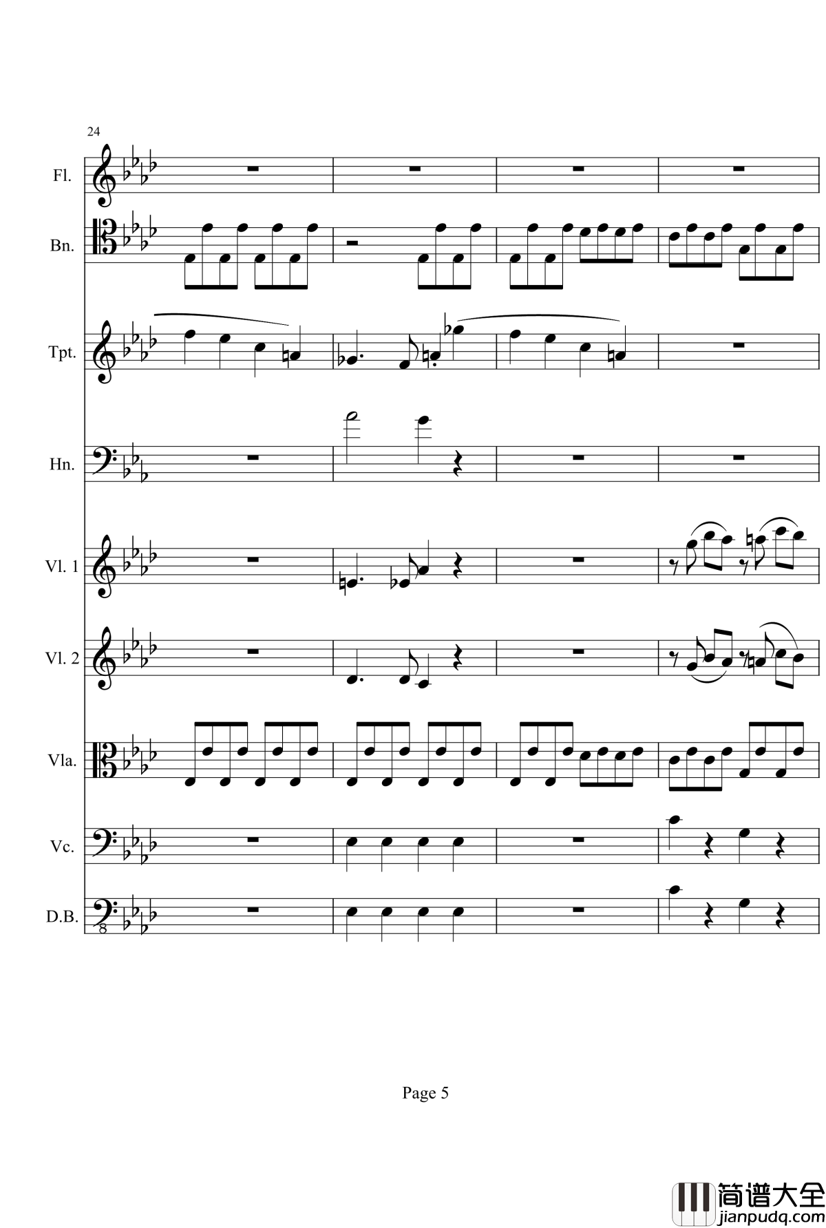 奏鸣曲之交响钢琴谱_第1首_Ⅰ_贝多芬_beethoven