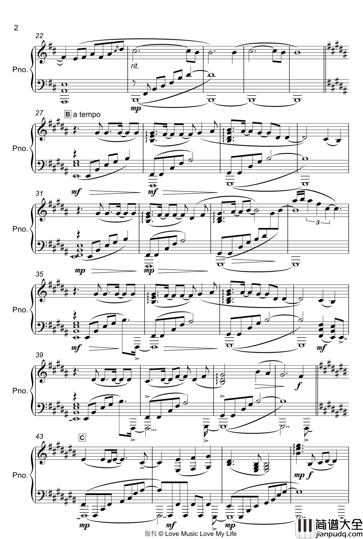 鳥の詩钢琴谱_触手猴