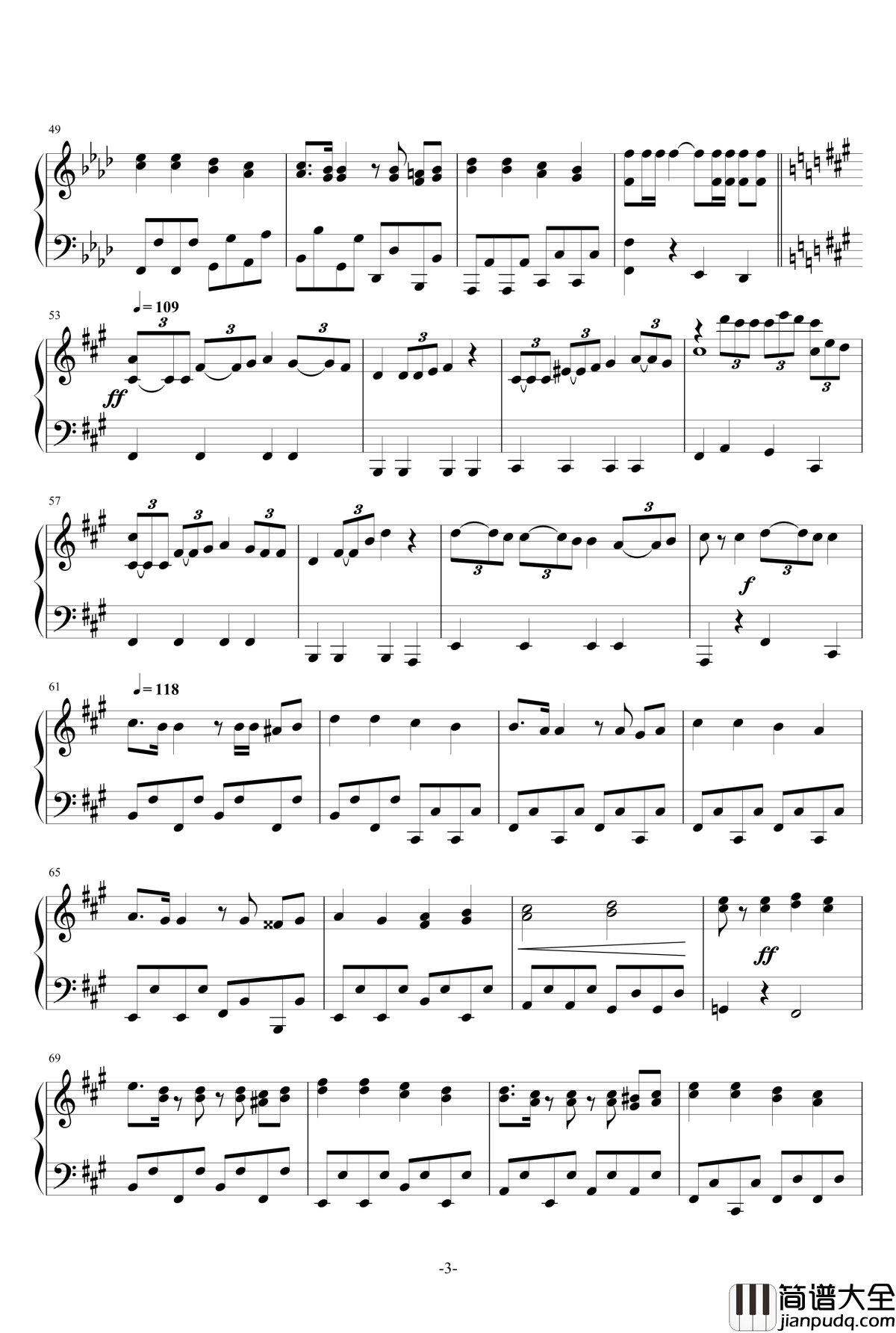 军队是我家钢琴谱_世界名曲