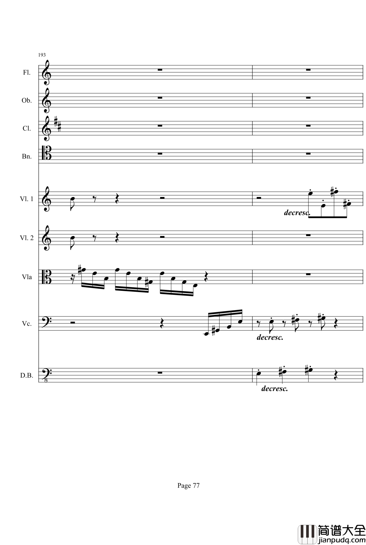 奏鸣曲之交响钢琴谱_第21首_Ⅰ_贝多芬_beethoven