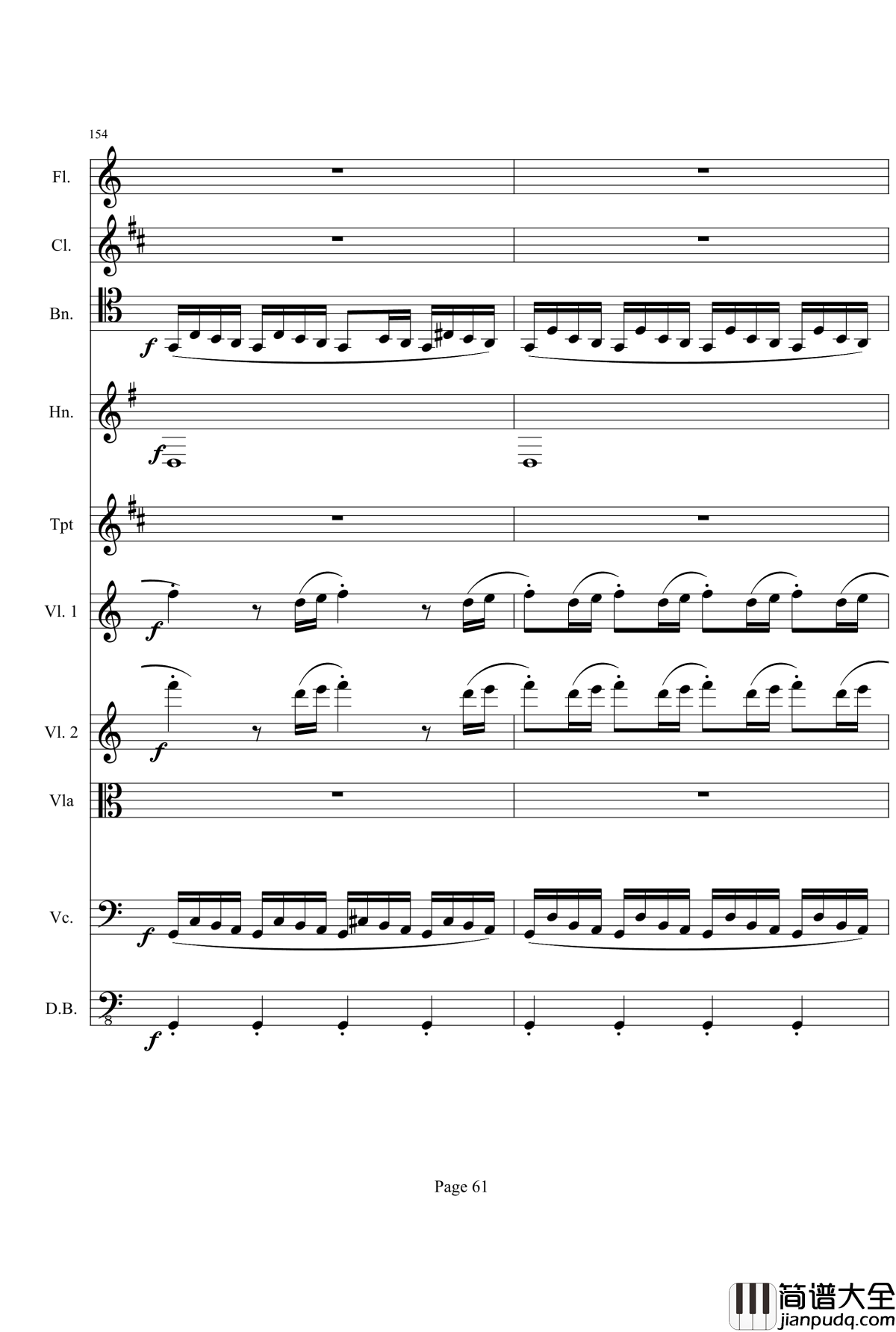 奏鸣曲之交响钢琴谱_第21首_Ⅰ_贝多芬_beethoven