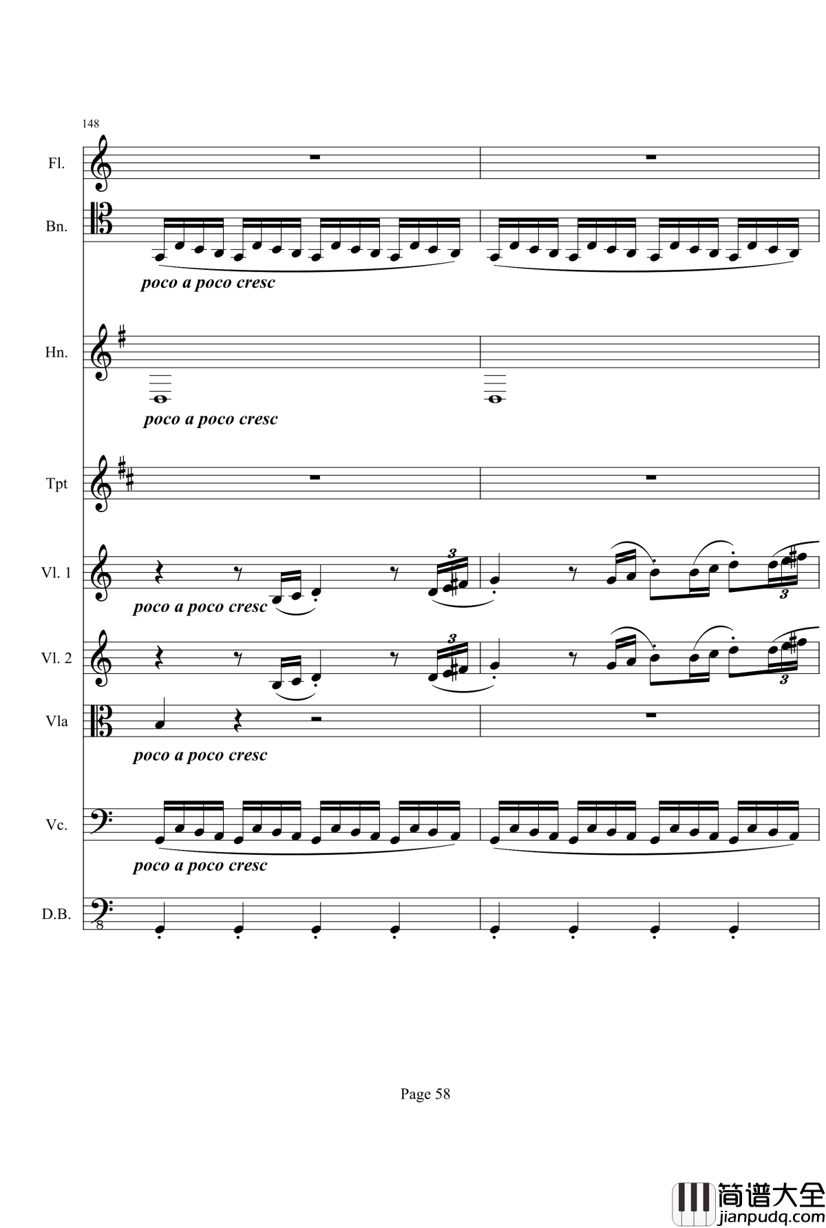 奏鸣曲之交响钢琴谱_第21首_Ⅰ_贝多芬_beethoven