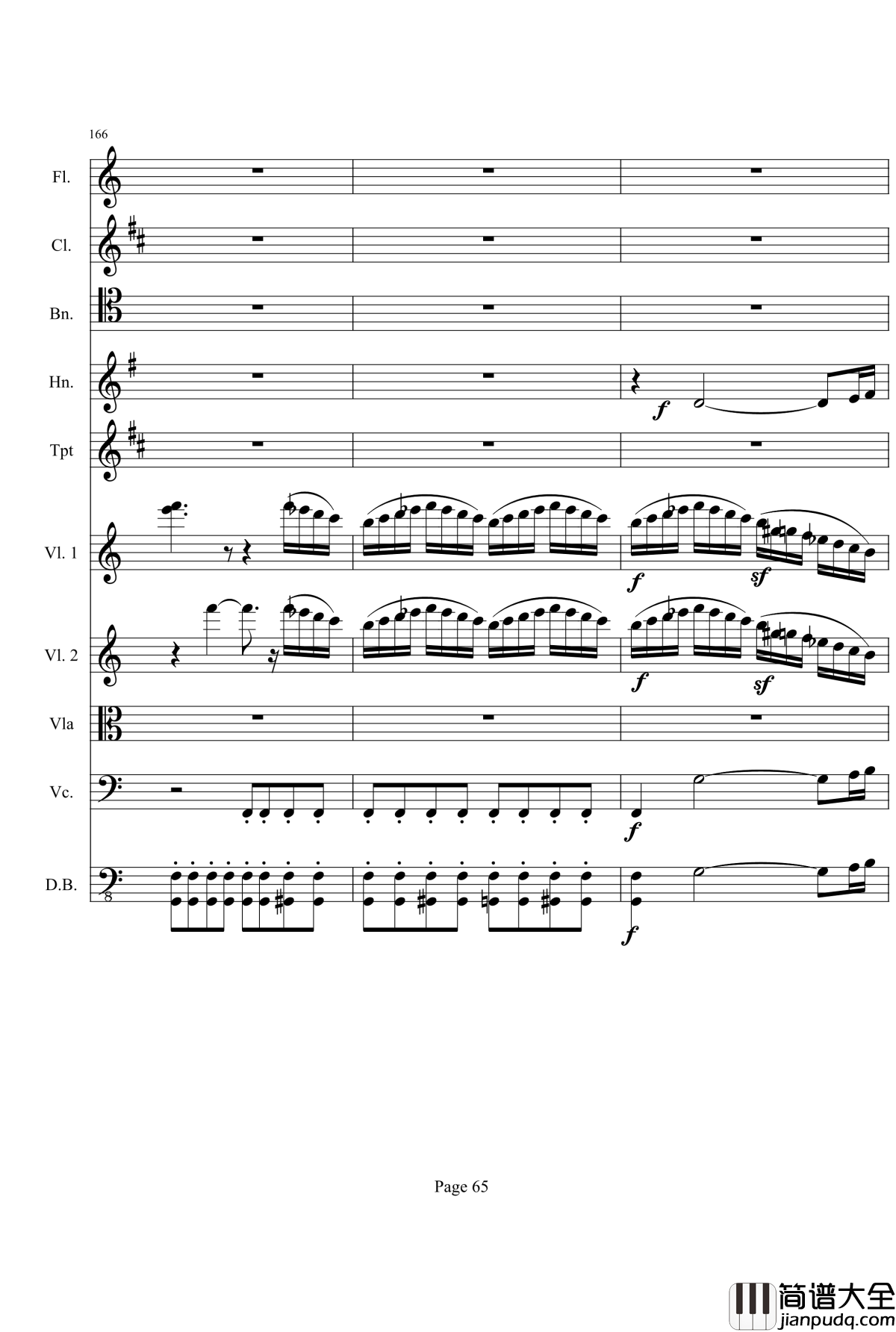 奏鸣曲之交响钢琴谱_第21首_Ⅰ_贝多芬_beethoven