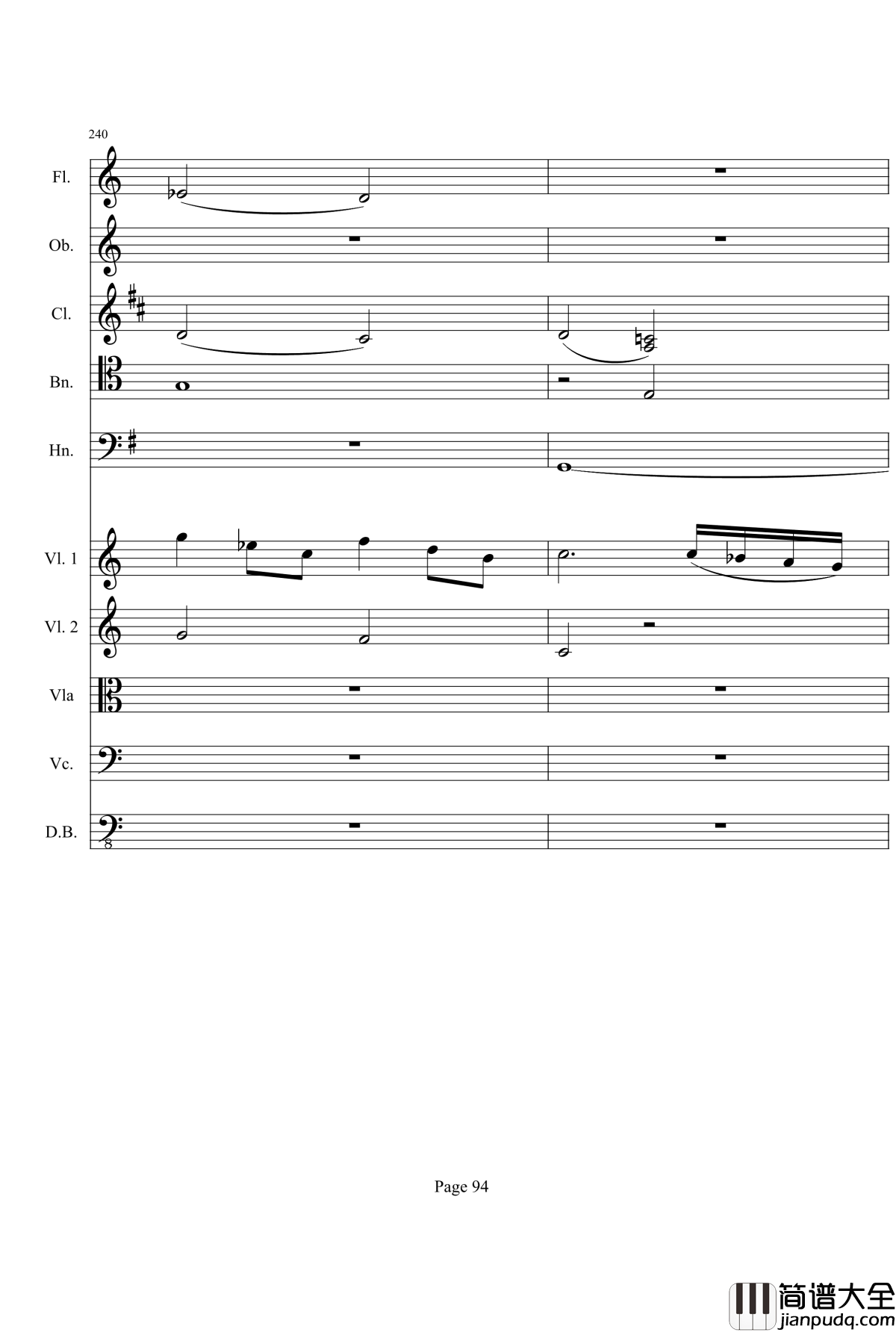 奏鸣曲之交响钢琴谱_第21首_Ⅰ_贝多芬_beethoven