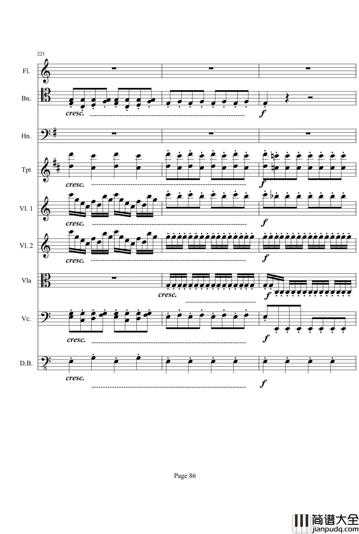 奏鸣曲之交响钢琴谱_第21首_Ⅰ_贝多芬_beethoven