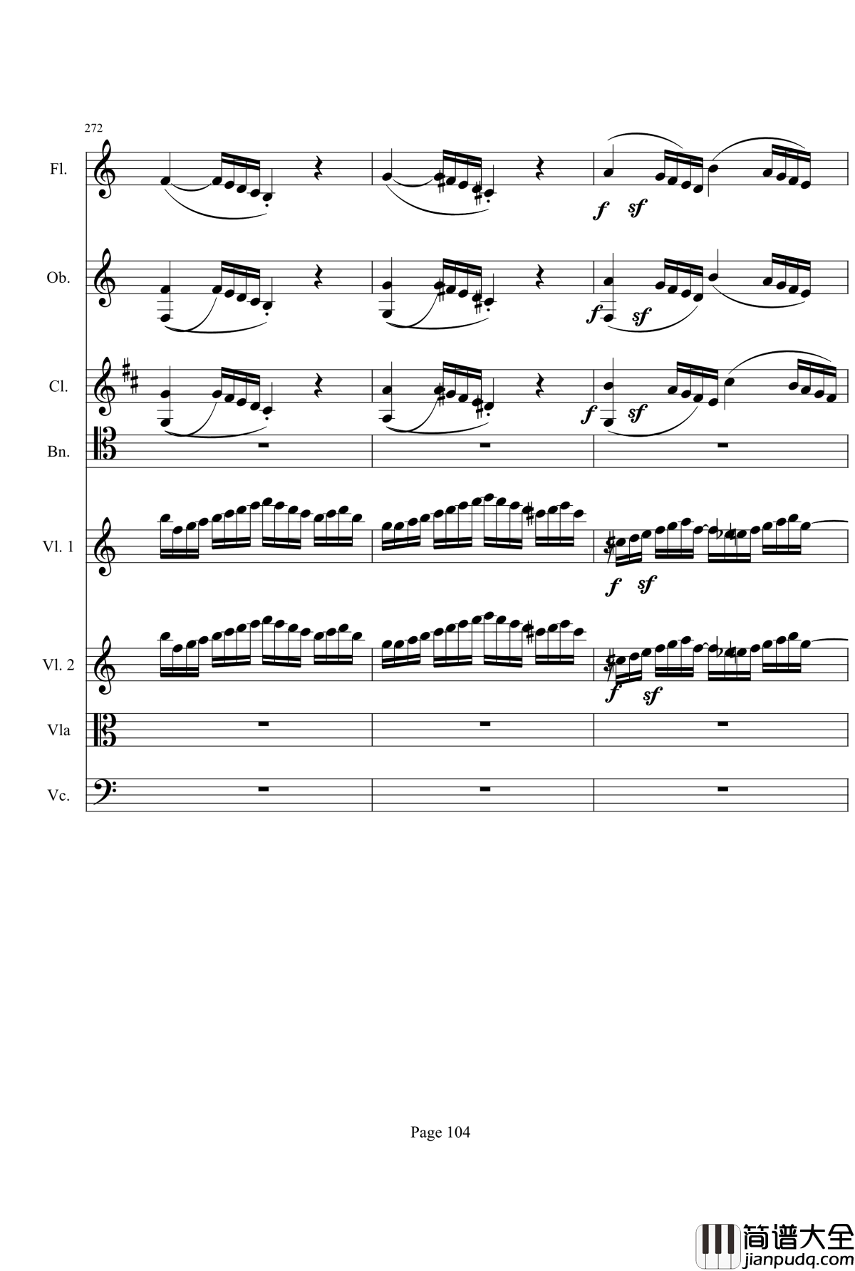 奏鸣曲之交响钢琴谱_第21首_Ⅰ_贝多芬_beethoven