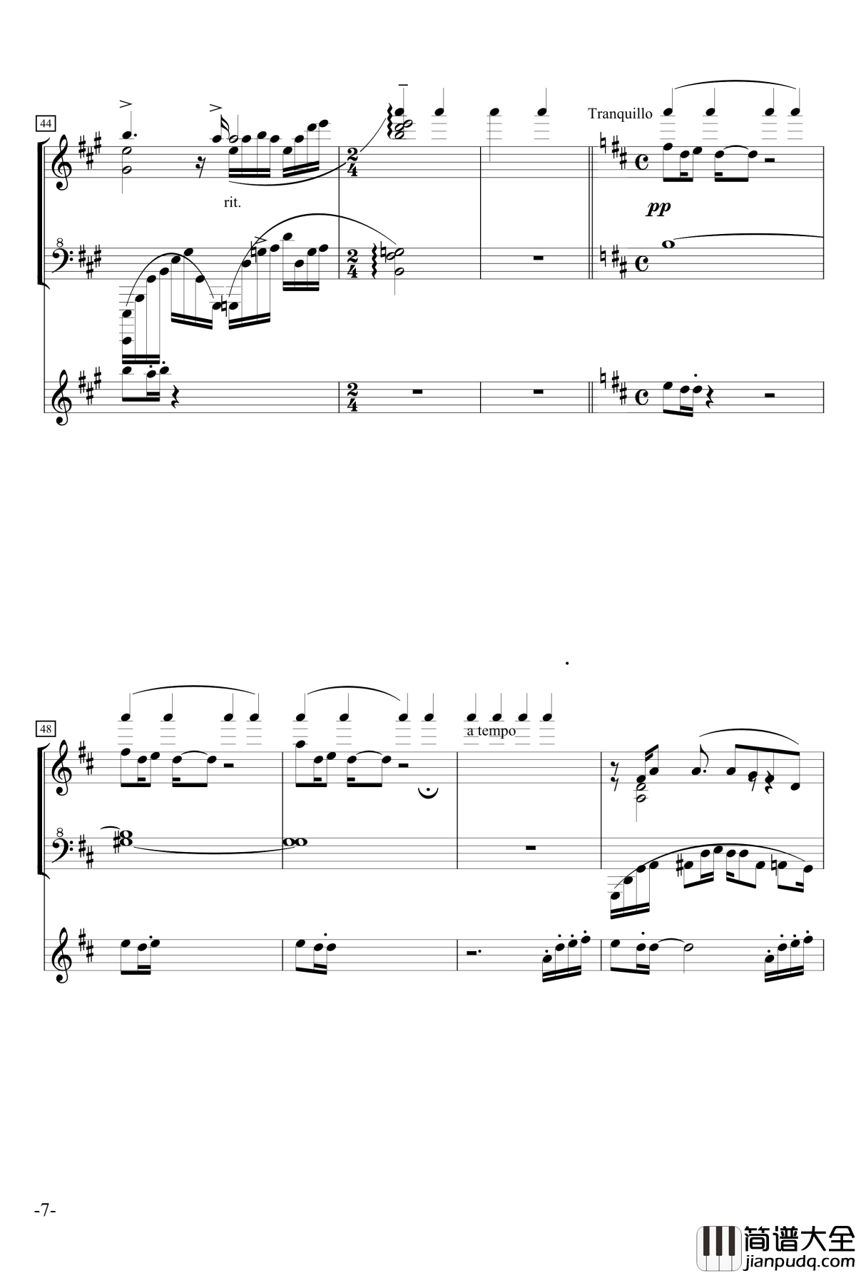 菊次郎@国王十字钢琴谱_Dr_Hope