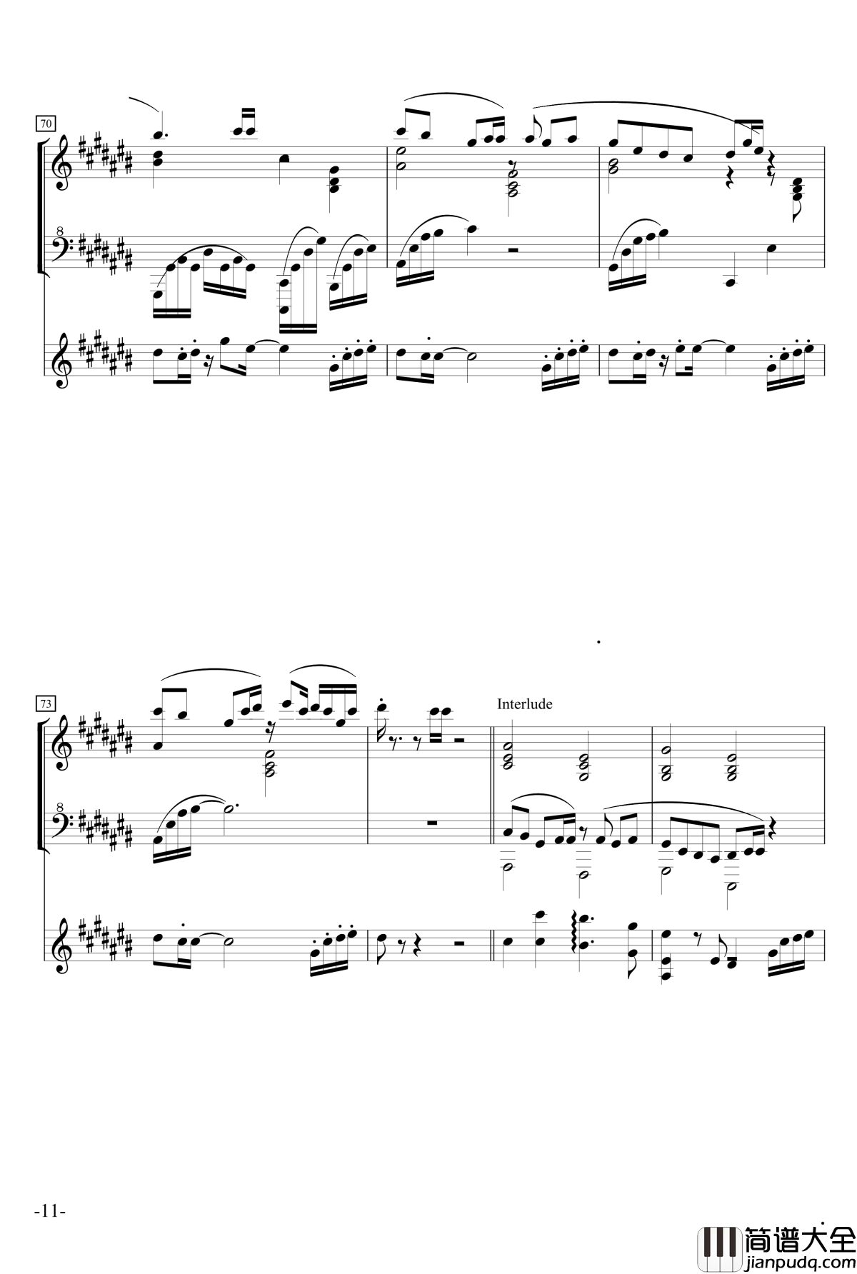 菊次郎@国王十字钢琴谱_Dr_Hope