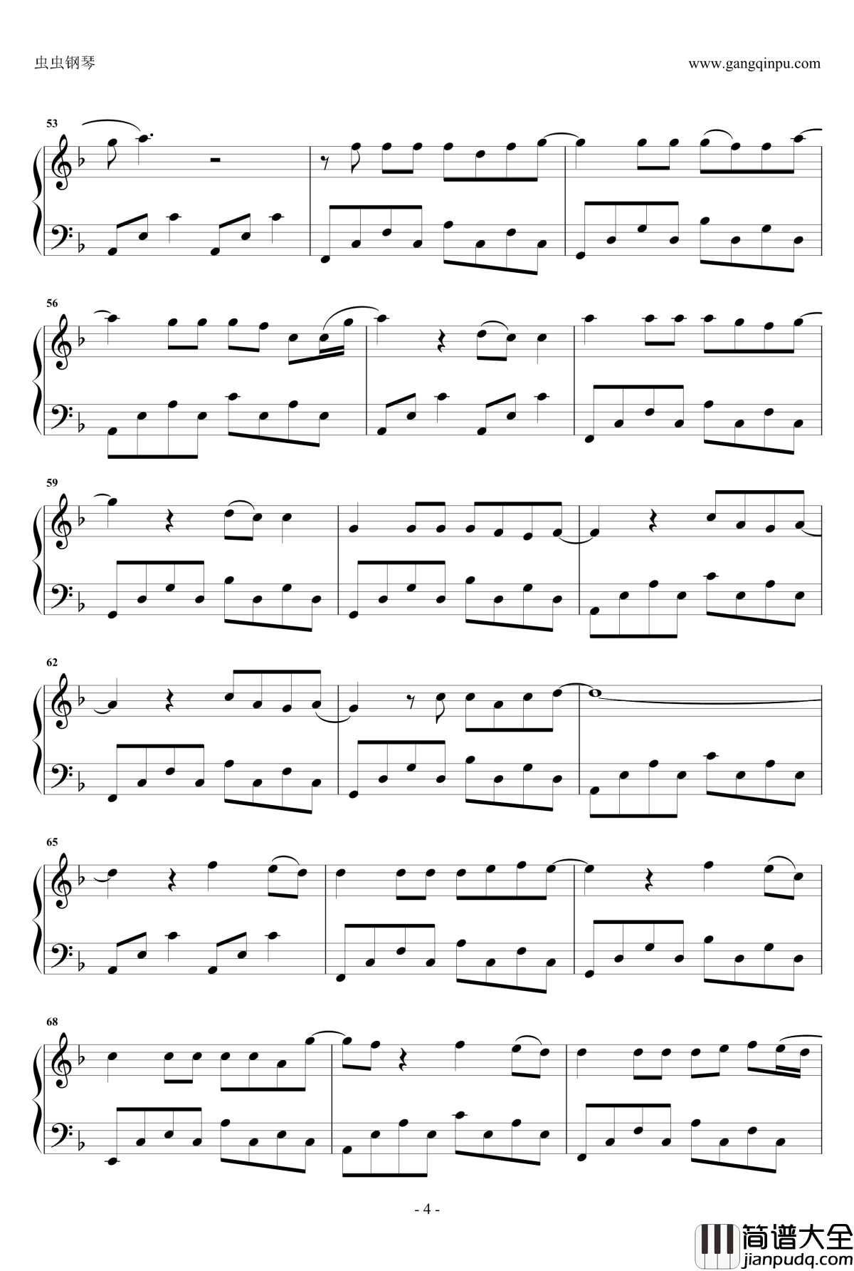 多幸运钢琴谱_韩安旭