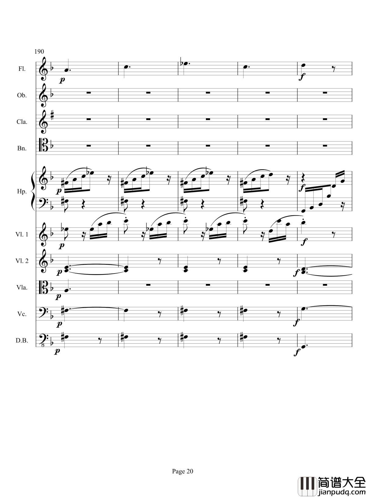 奏鸣曲之交响钢琴谱_第17首_Ⅲ_贝多芬_beethoven