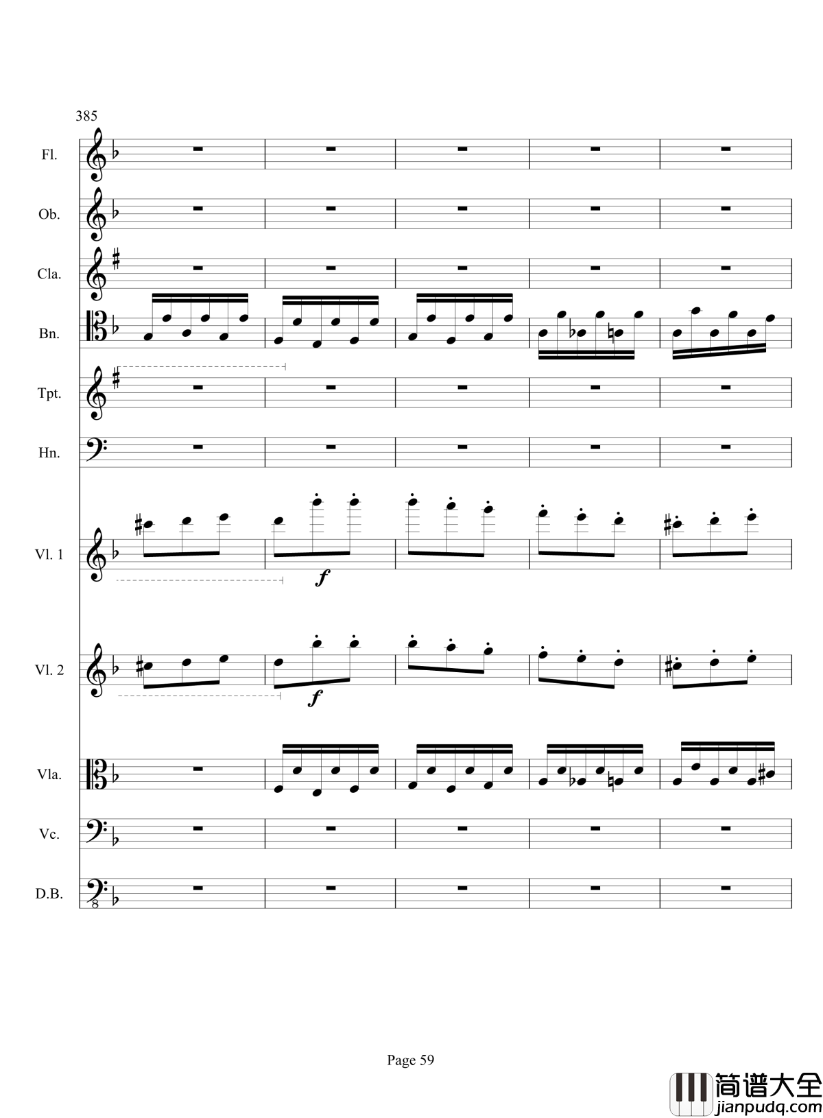 奏鸣曲之交响钢琴谱_第17首_Ⅲ_贝多芬_beethoven