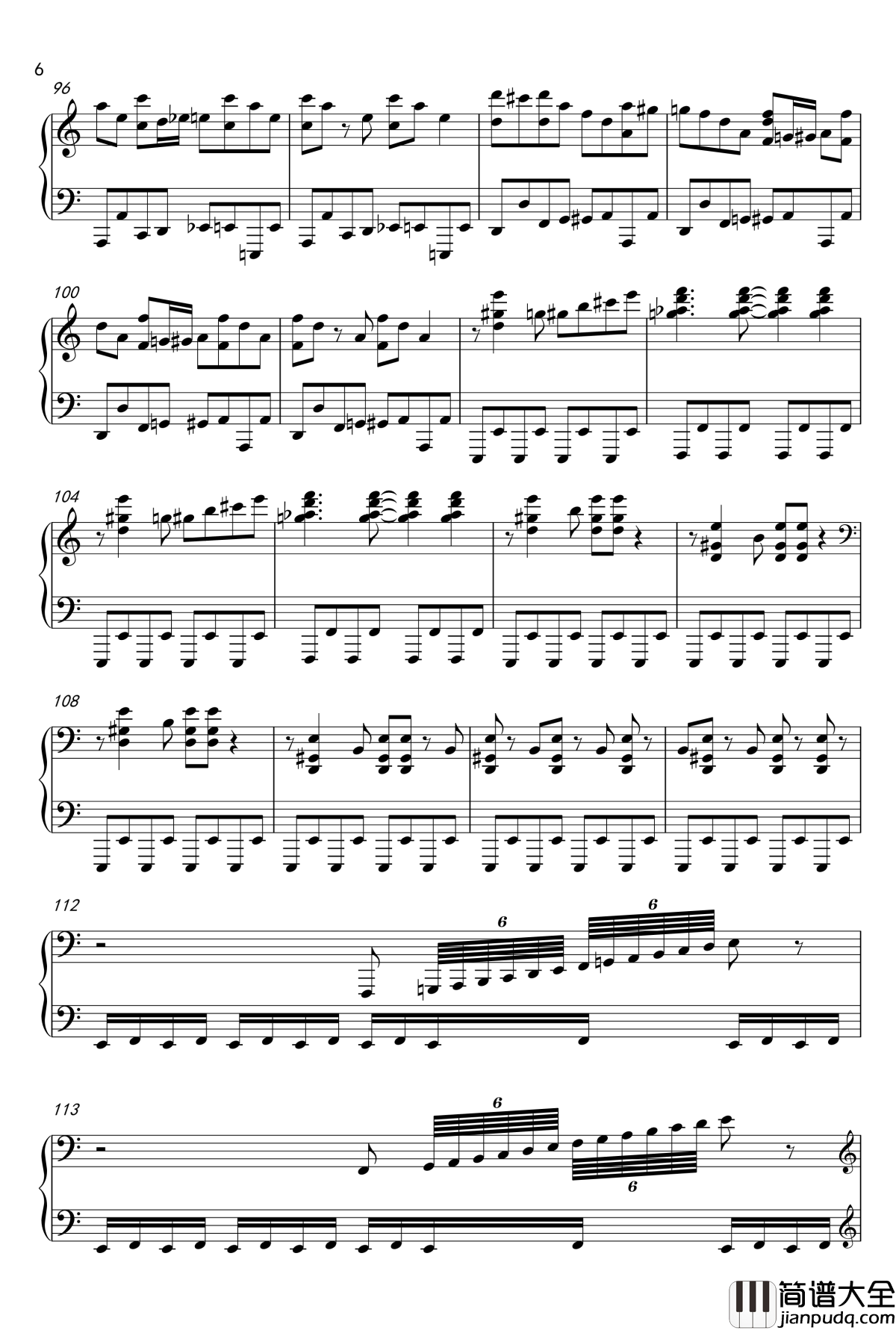 布吉乌吉野蜂飞舞钢琴谱爵士版__里姆斯基_柯萨科夫