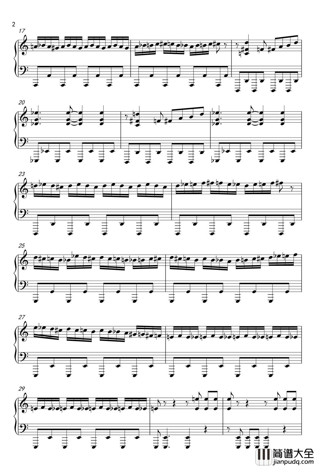 布吉乌吉野蜂飞舞钢琴谱爵士版__里姆斯基_柯萨科夫