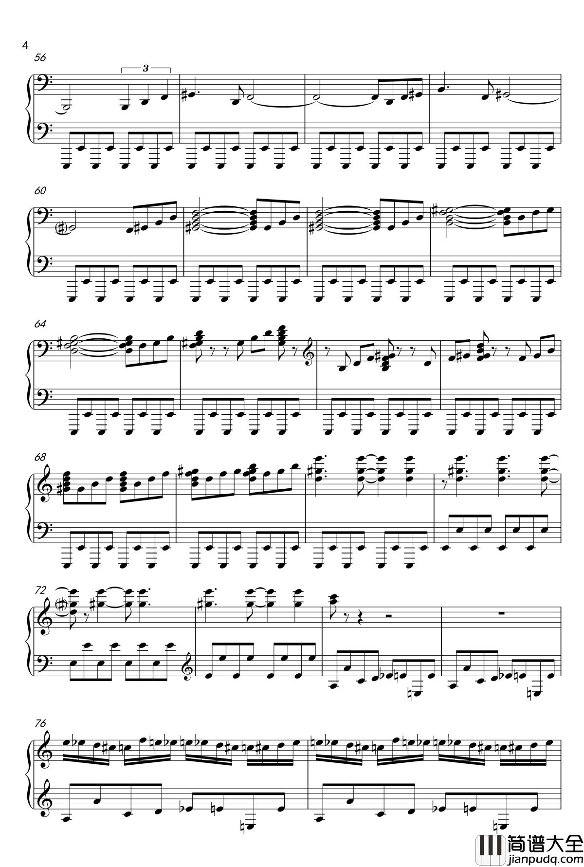 布吉乌吉野蜂飞舞钢琴谱爵士版__里姆斯基_柯萨科夫