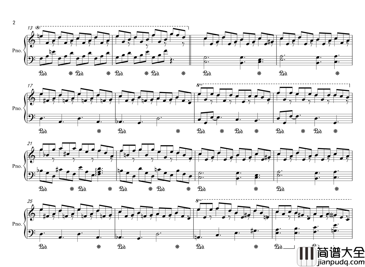 jane钢琴谱_lig_bri
