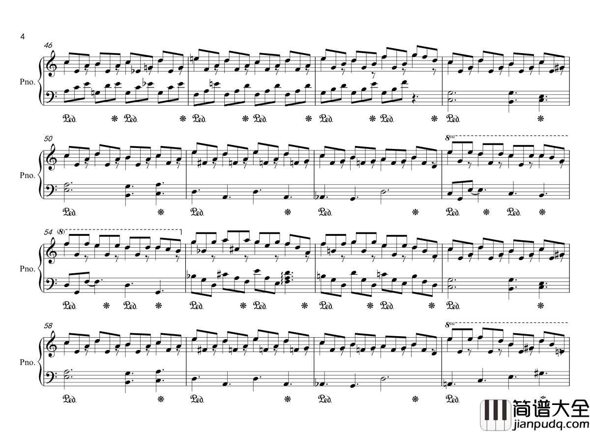jane钢琴谱_lig_bri
