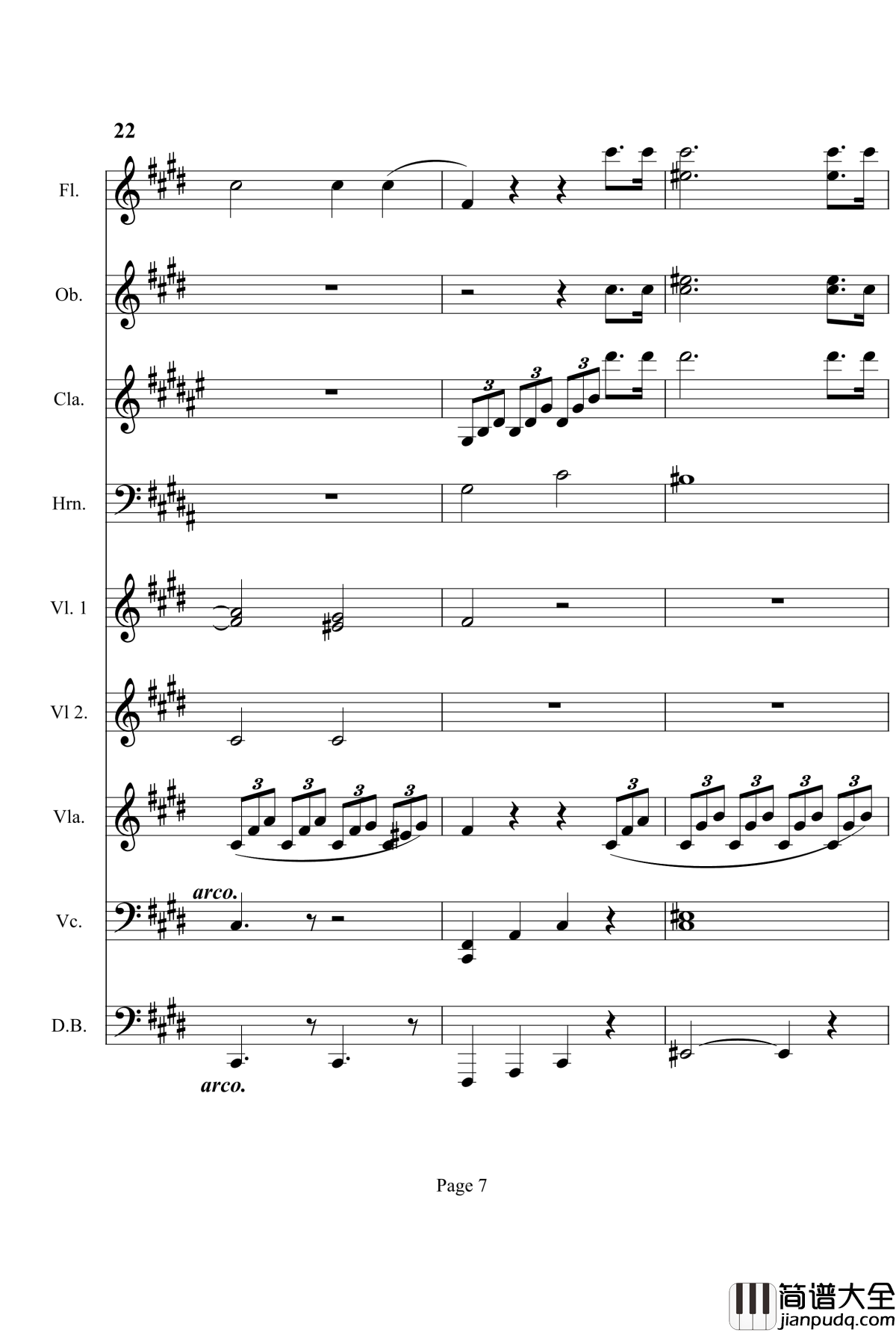 奏鸣曲之交响钢琴谱_第14首_Ⅰ_贝多芬_beethoven