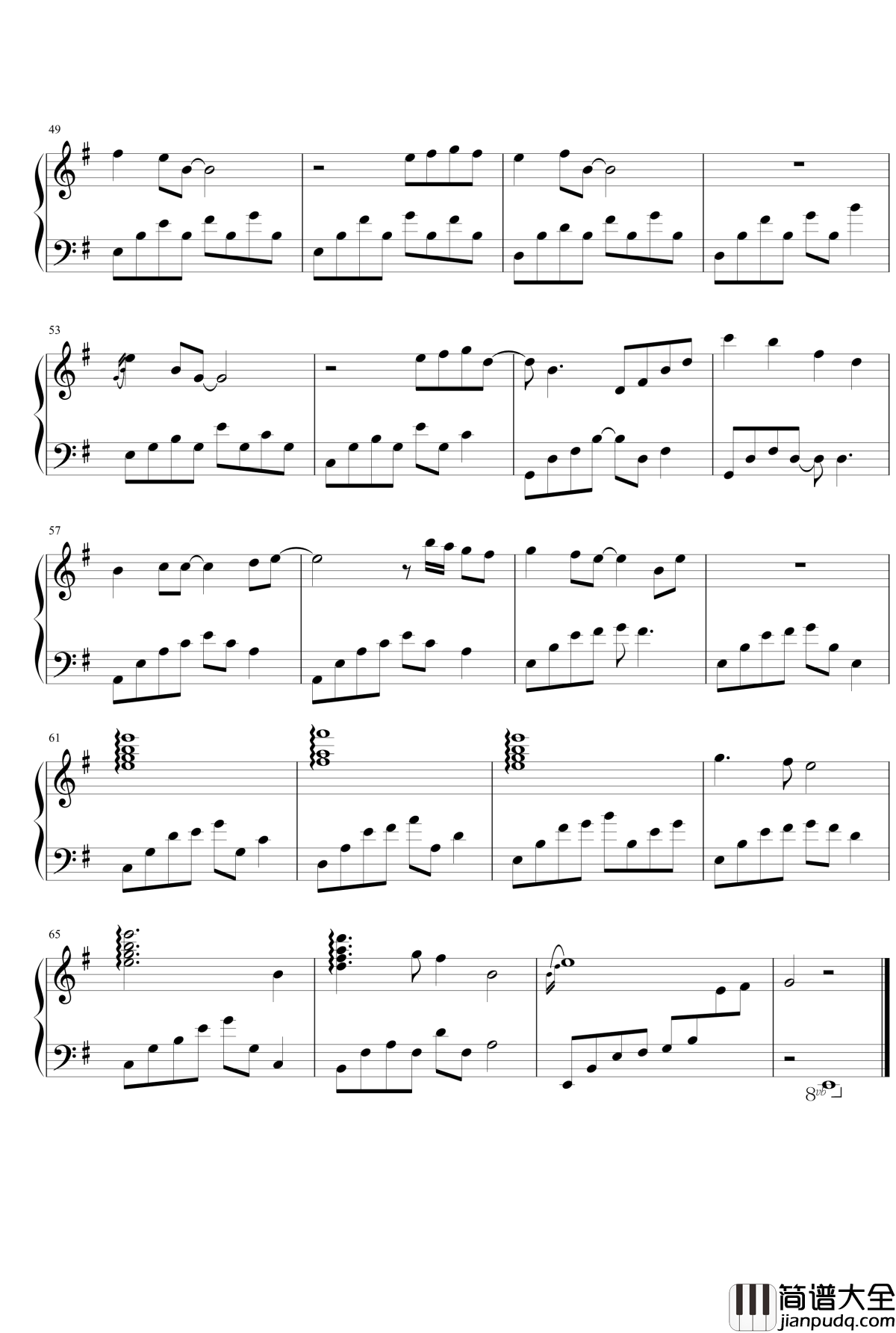 暗恋钢琴谱_石进