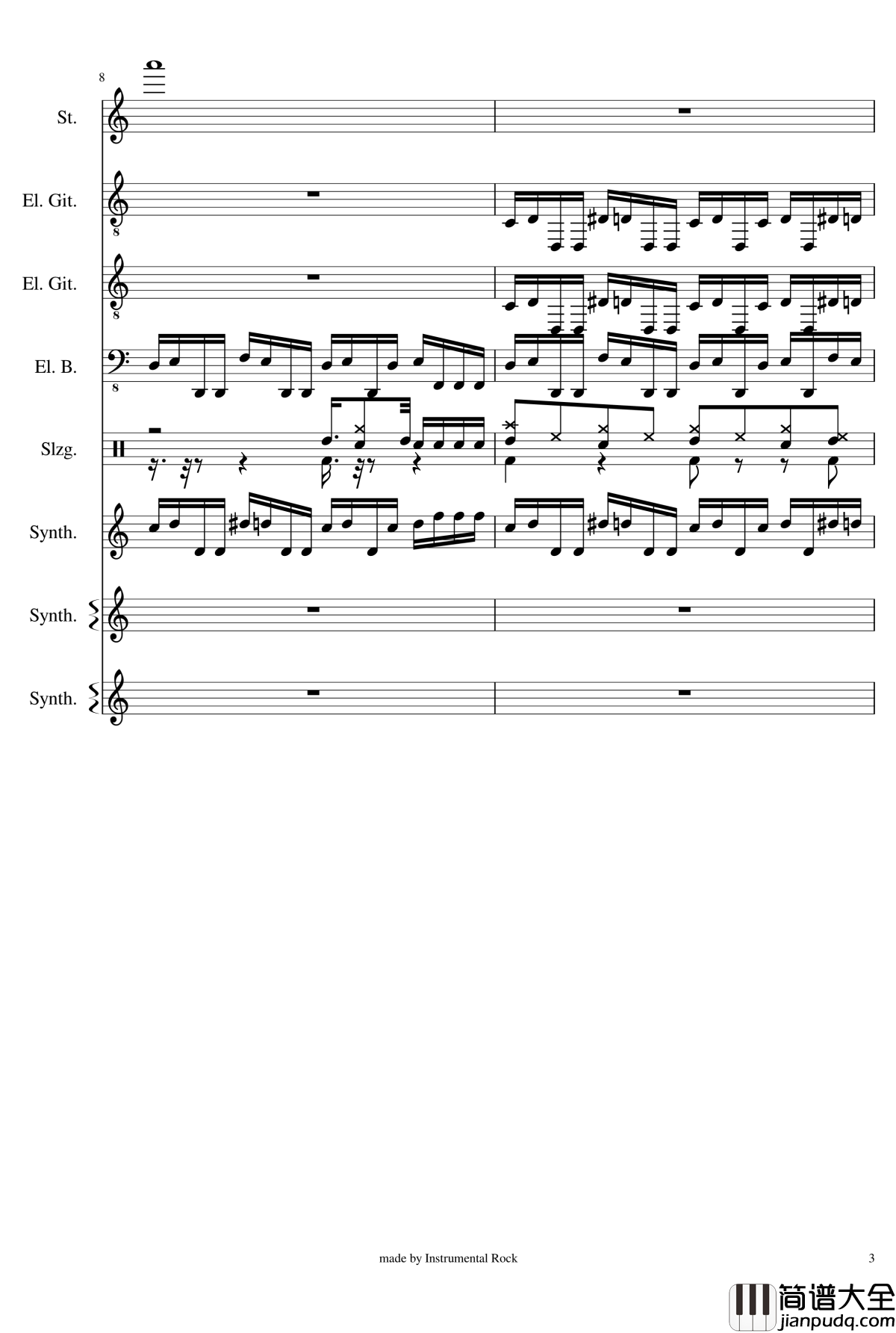 Engel_by_Rammstein钢琴谱__德国战车_Rammstein