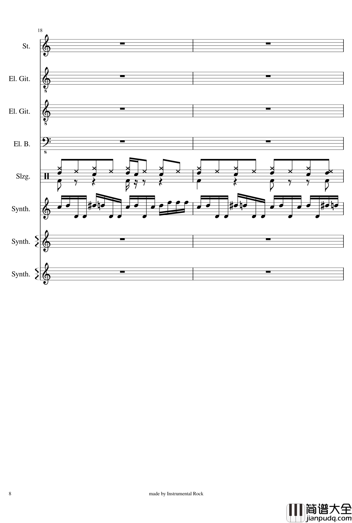 Engel_by_Rammstein钢琴谱__德国战车_Rammstein