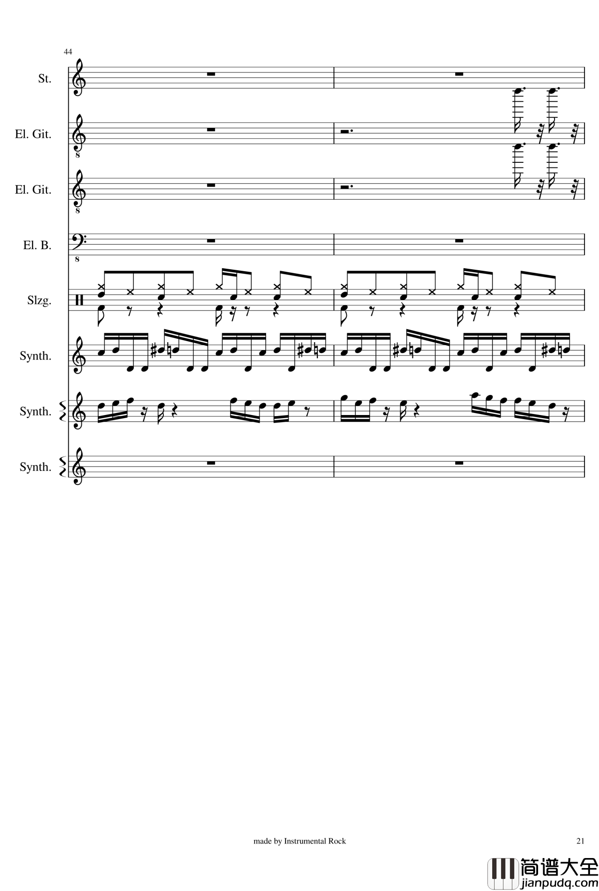 Engel_by_Rammstein钢琴谱__德国战车_Rammstein