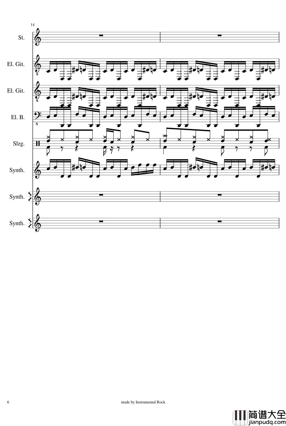 Engel_by_Rammstein钢琴谱__德国战车_Rammstein