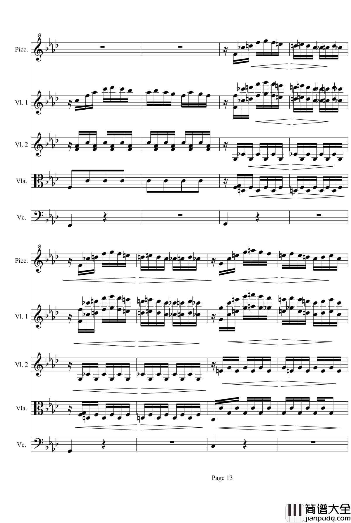 奏鸣曲之交响第23首Ⅲ钢琴谱__贝多芬_beethoven