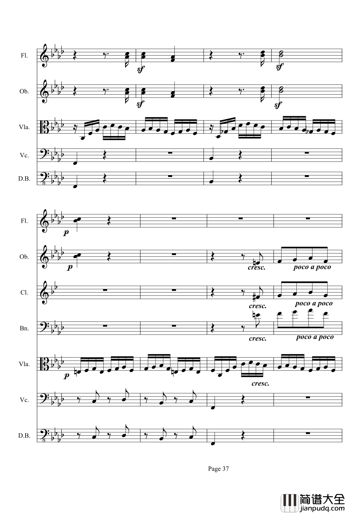 奏鸣曲之交响第23首Ⅲ钢琴谱__贝多芬_beethoven