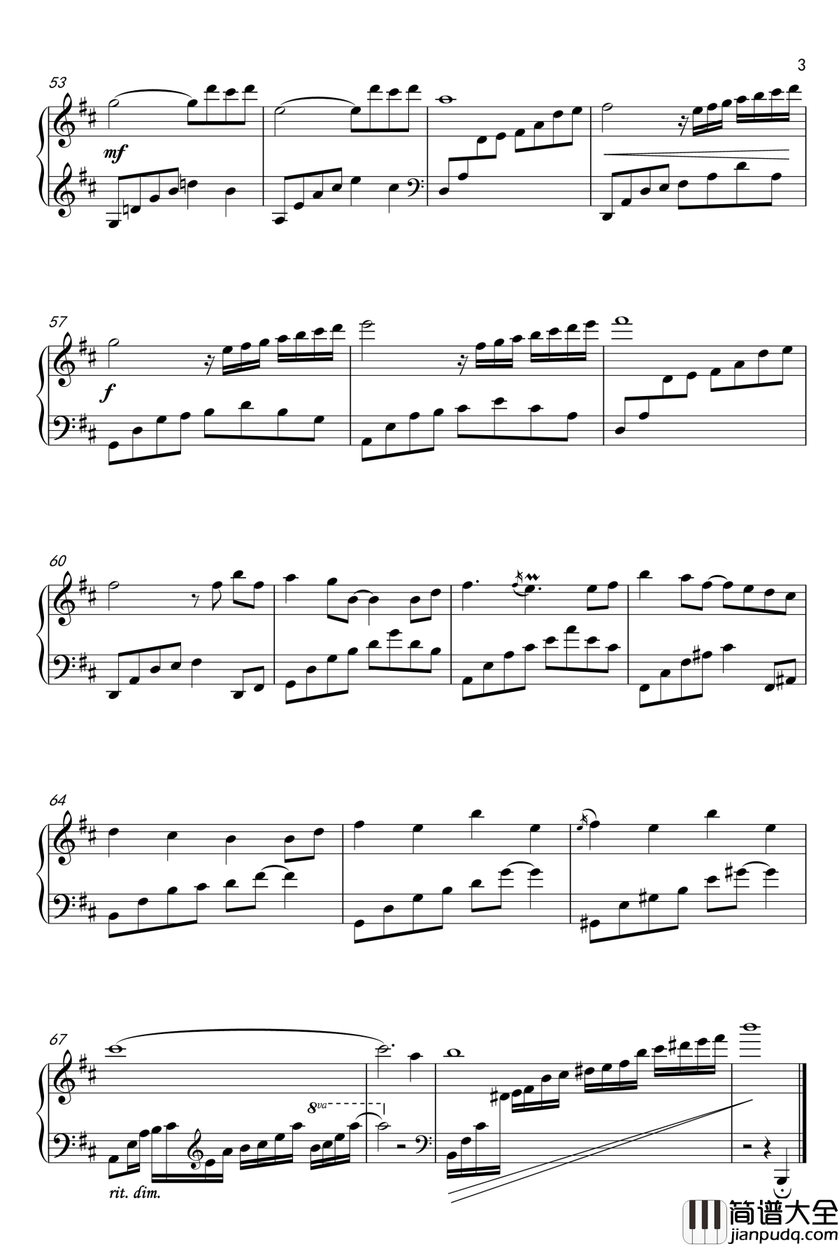 落钢琴谱_Falling_645121303