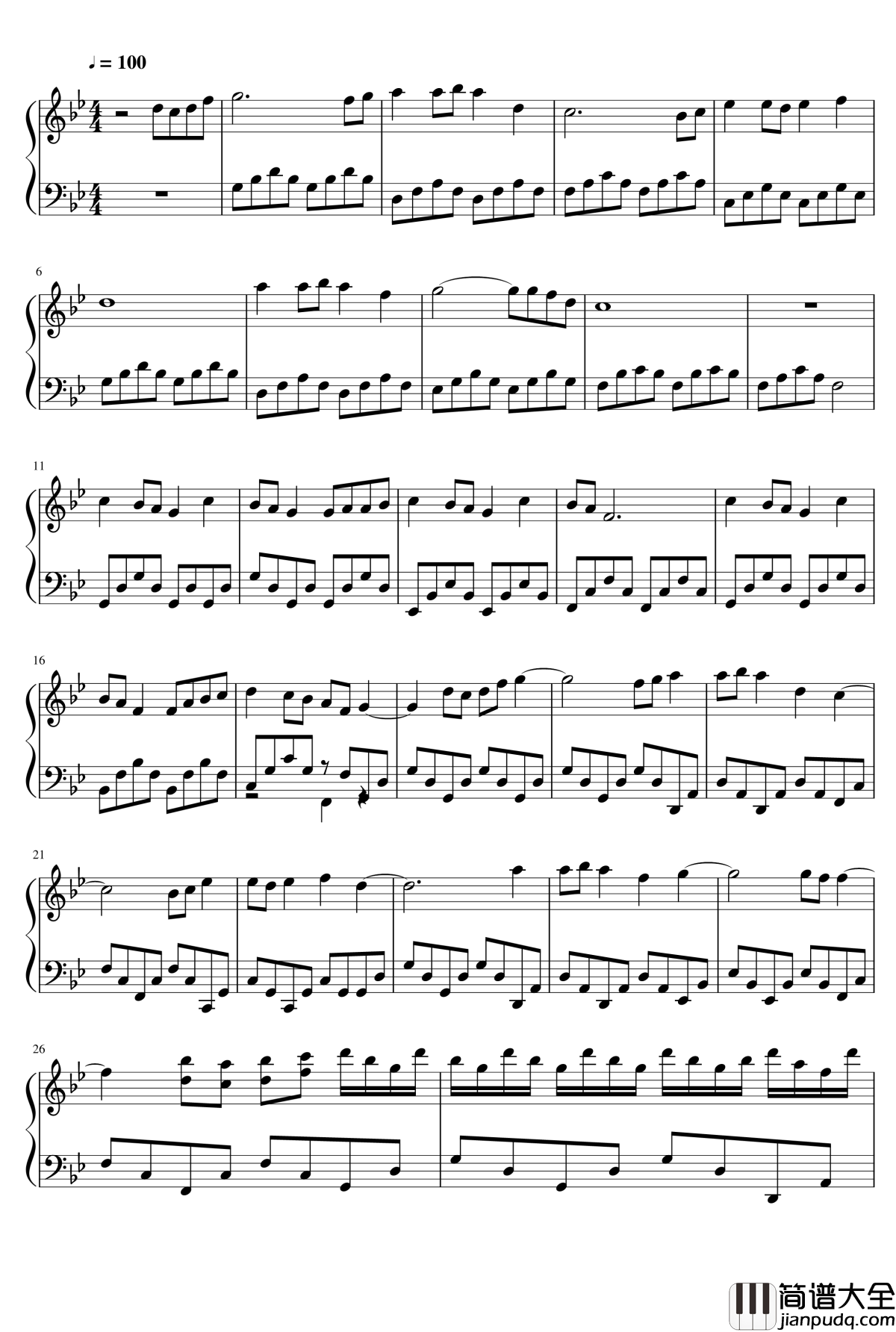 While_Your_Lips_Are_Still_Red钢琴谱_Nightwish_夜愿