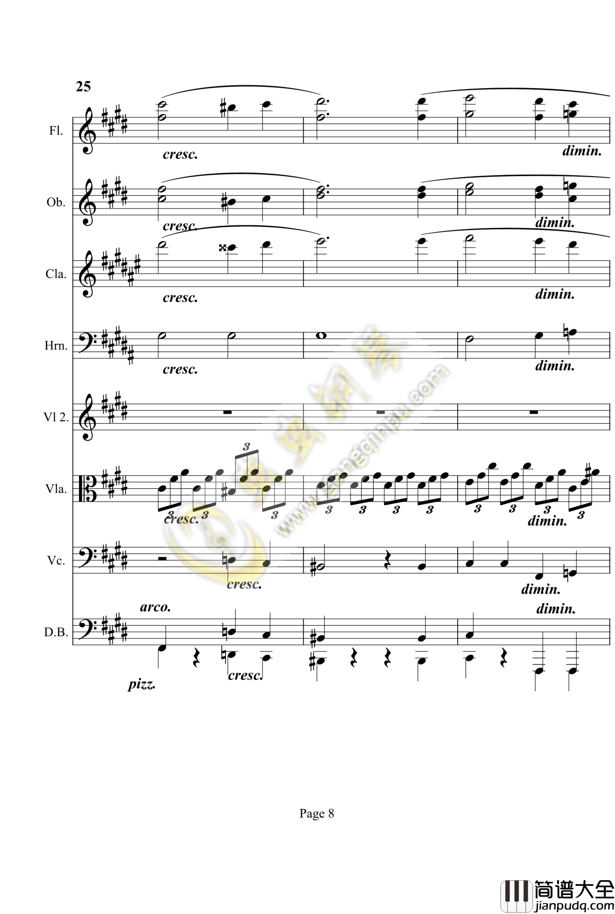 奏鸣曲之交响第14首钢琴谱_贝多芬_beethoven