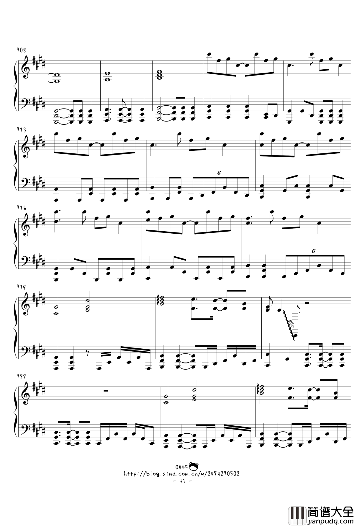 幻想游戏绀东方绀珠传组曲连弹钢琴谱_触手猴_东方project