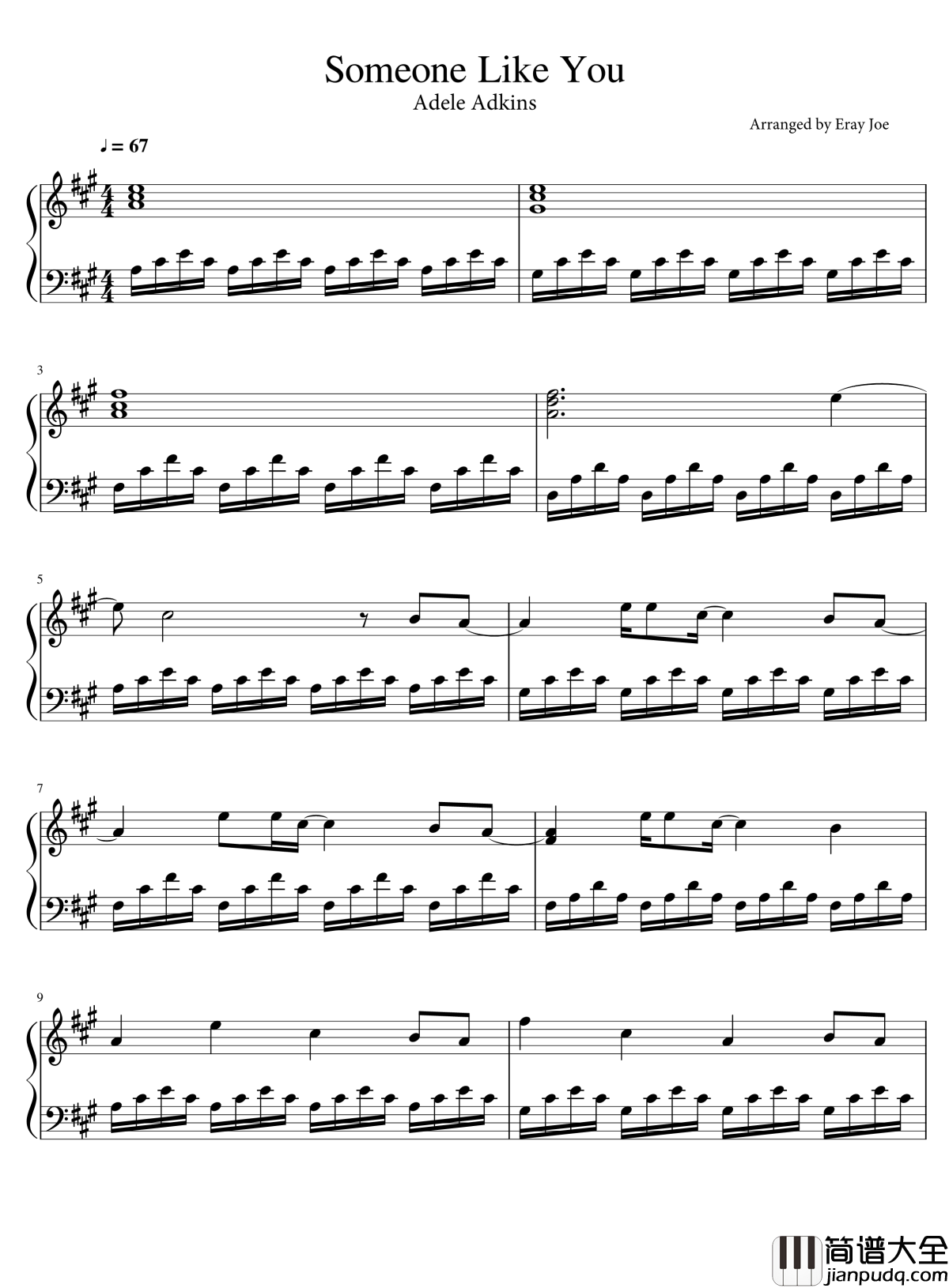 Someone_Like_You钢琴谱_Adele_Adkins