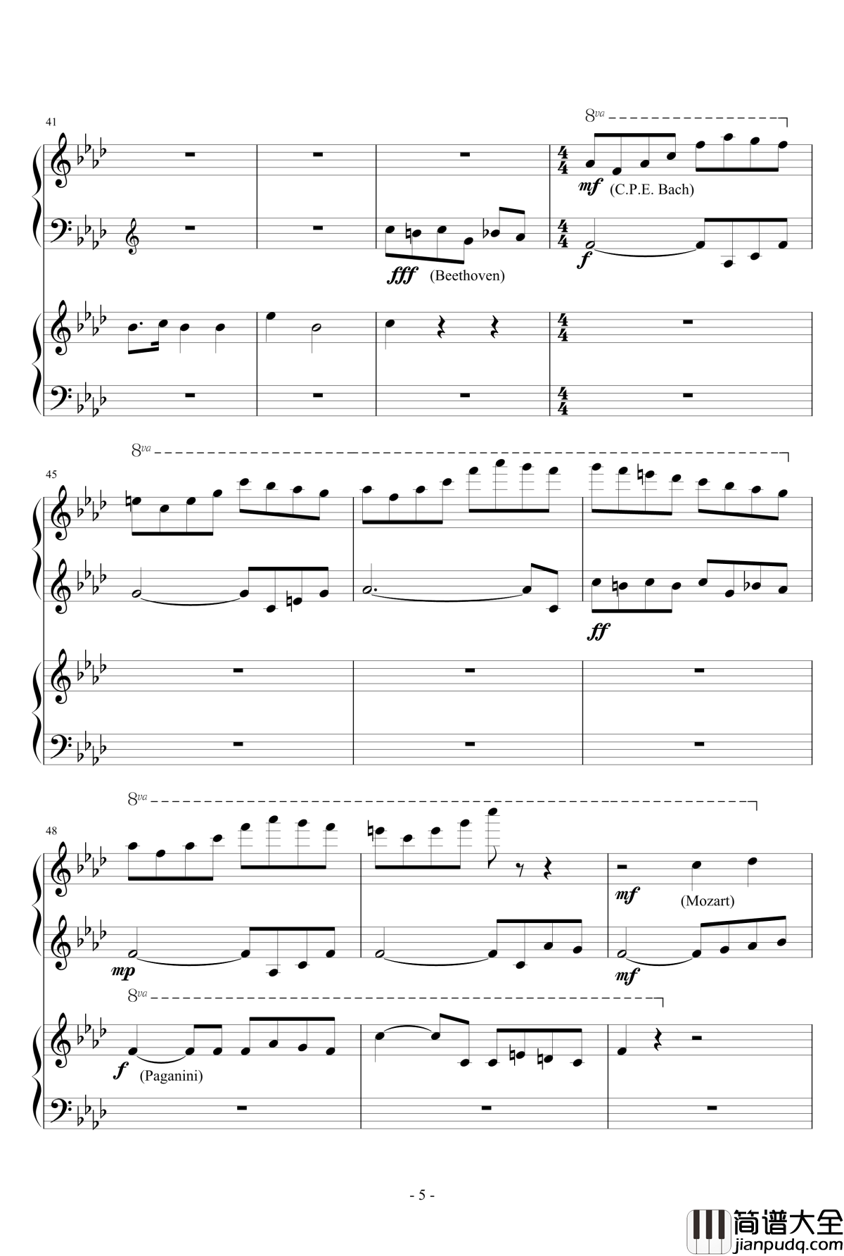 Fusion_For_Two_Pianos钢琴谱_Grant_Woolard